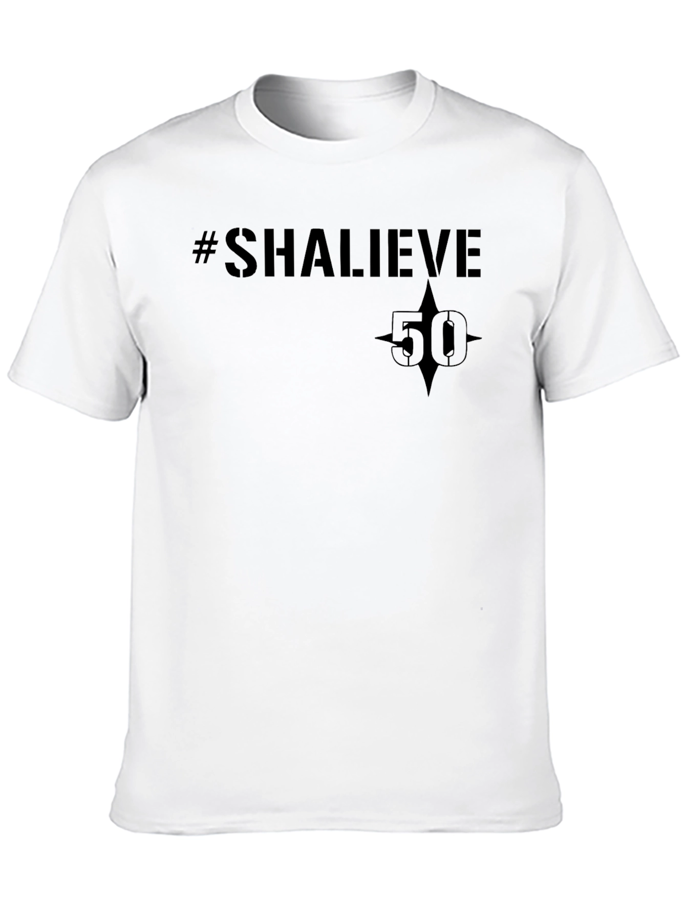 Black #SHALIEVE 50 Graphic Tee Shirt