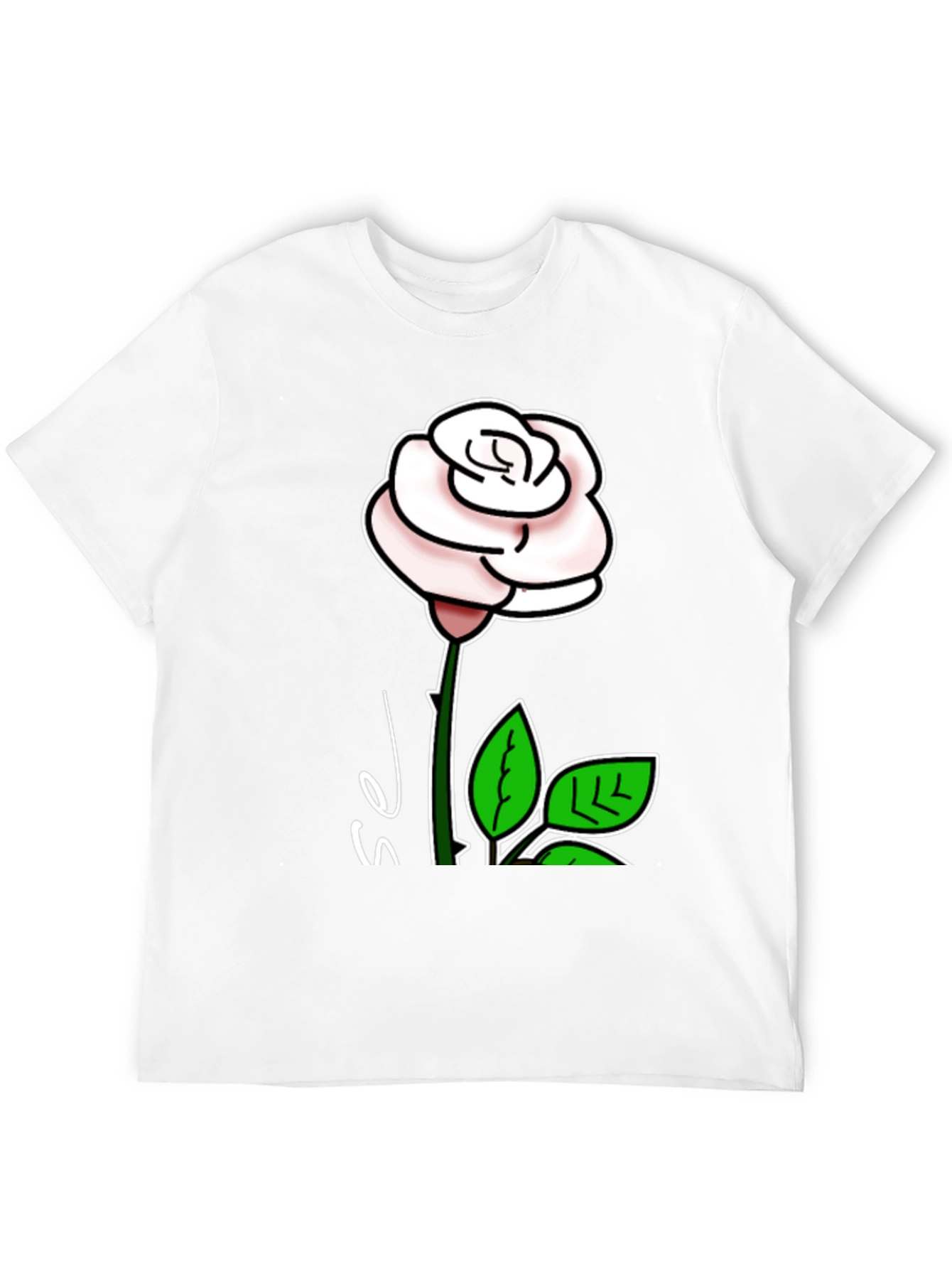 Black Rose Graphic T-Shirt - Stylish Floral Design