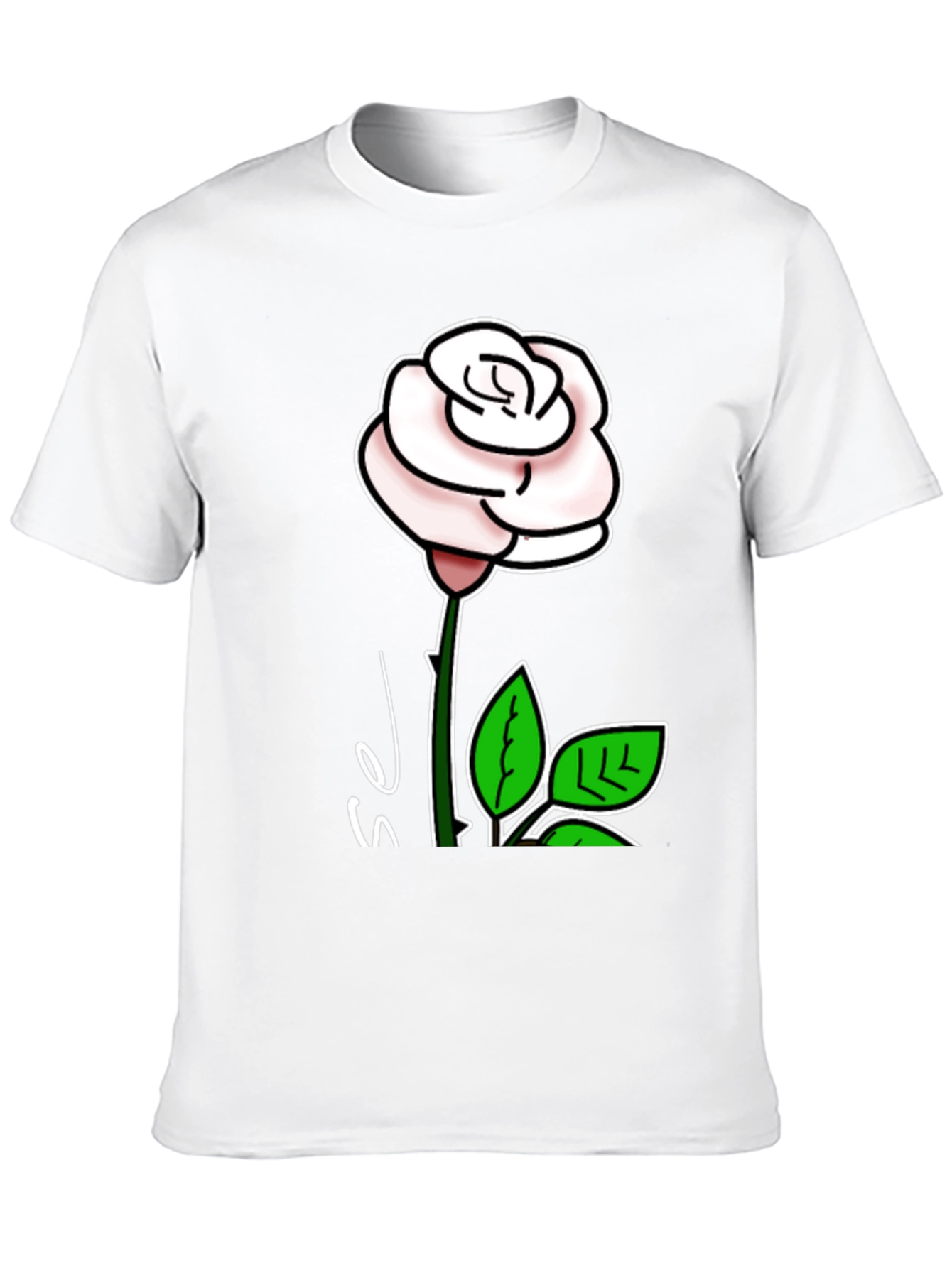 Black Rose Graphic T-Shirt - Stylish Floral Design