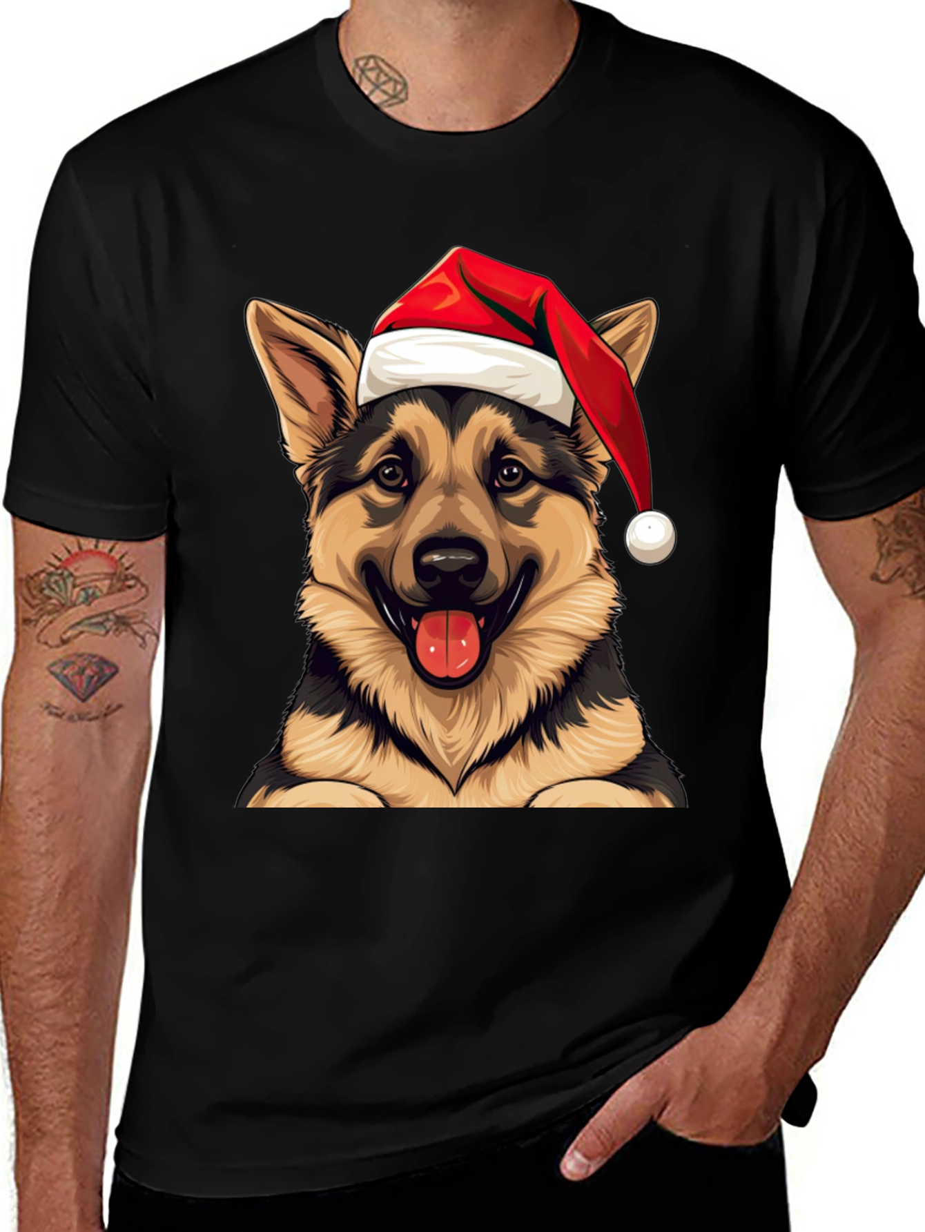 Festive Dog Graphic Tee