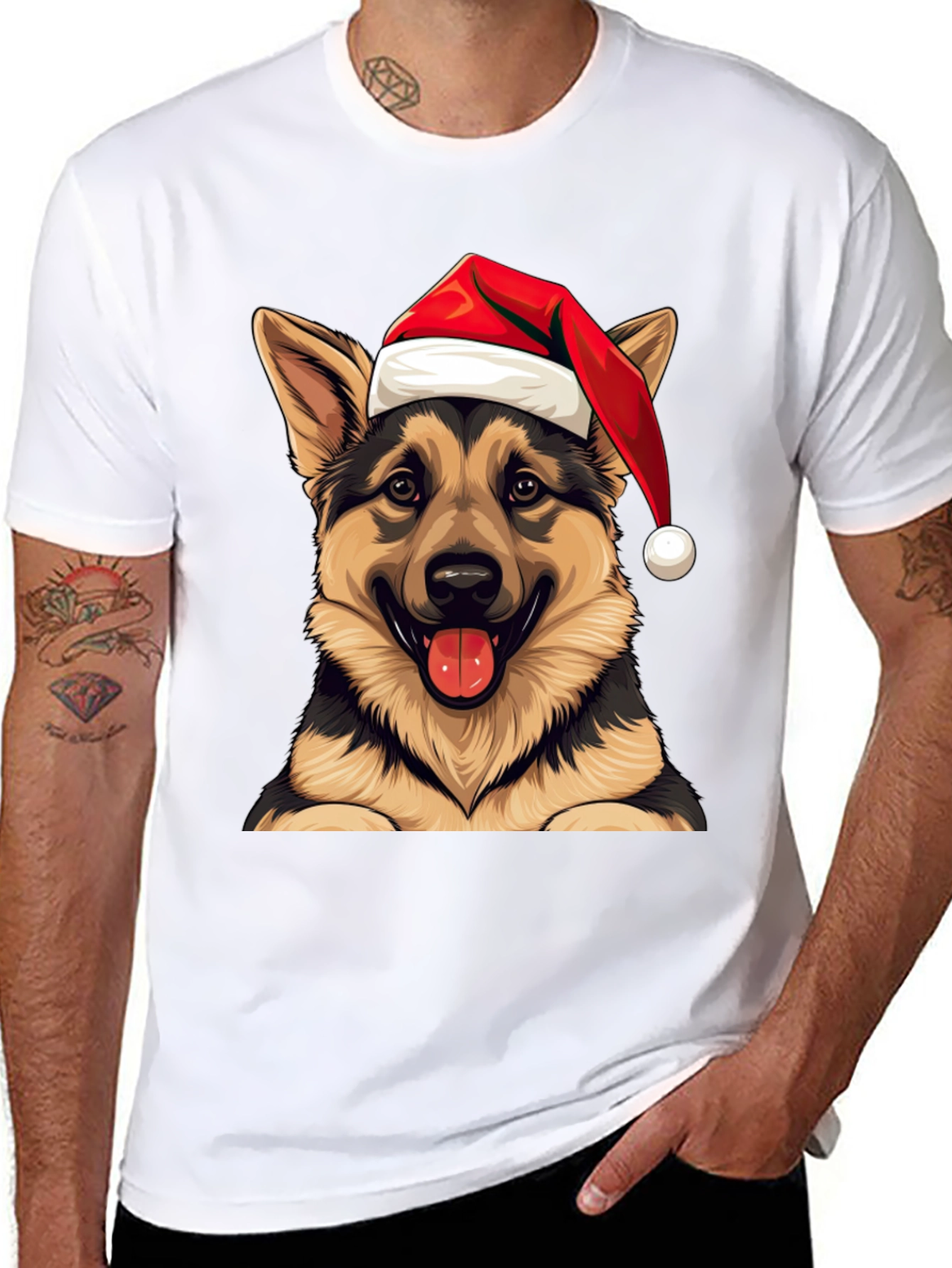 Festive Dog Graphic Tee