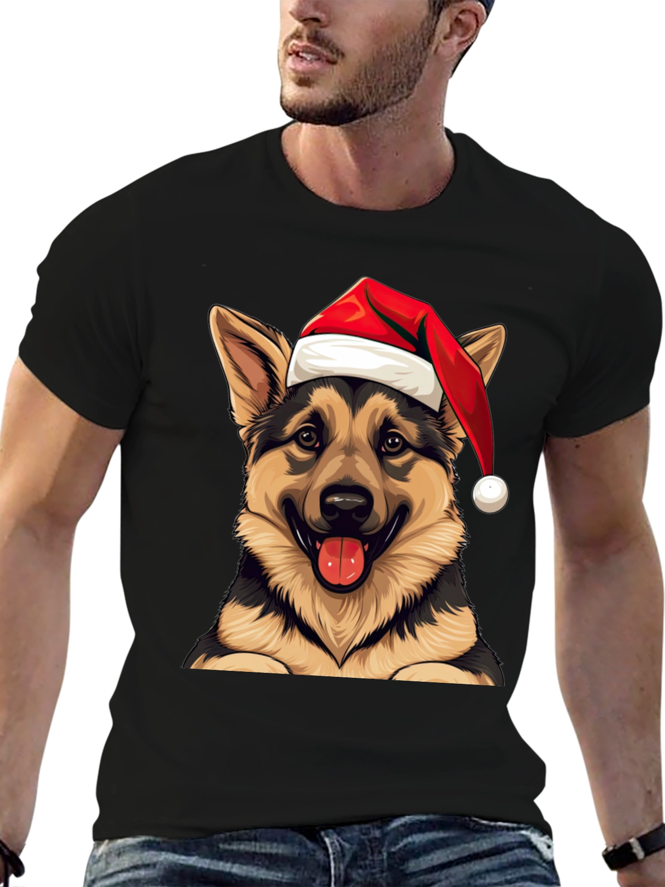 Festive Dog Graphic Tee
