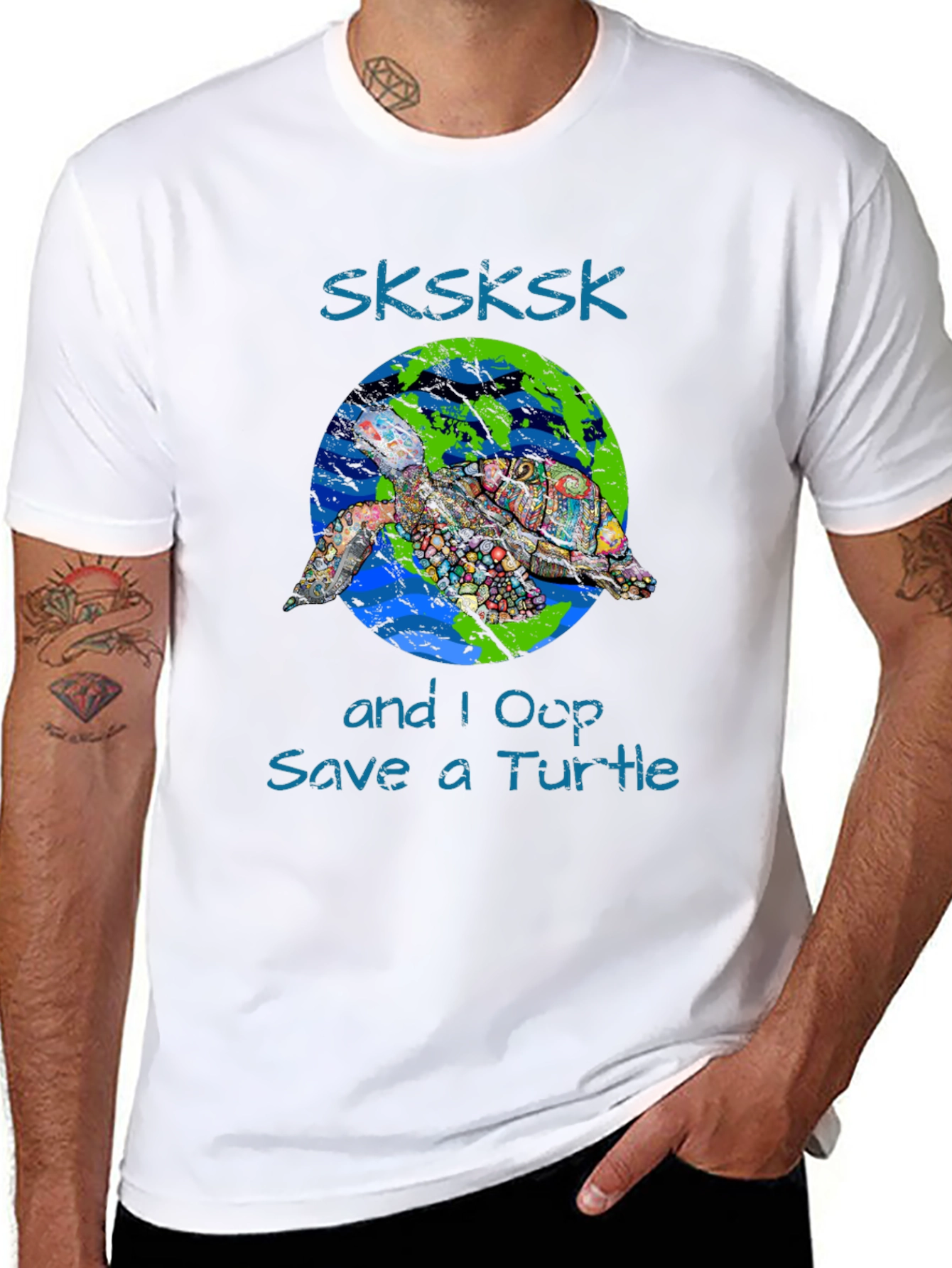 Save the Turtle Graphic T-Shirt - SKSKSK
