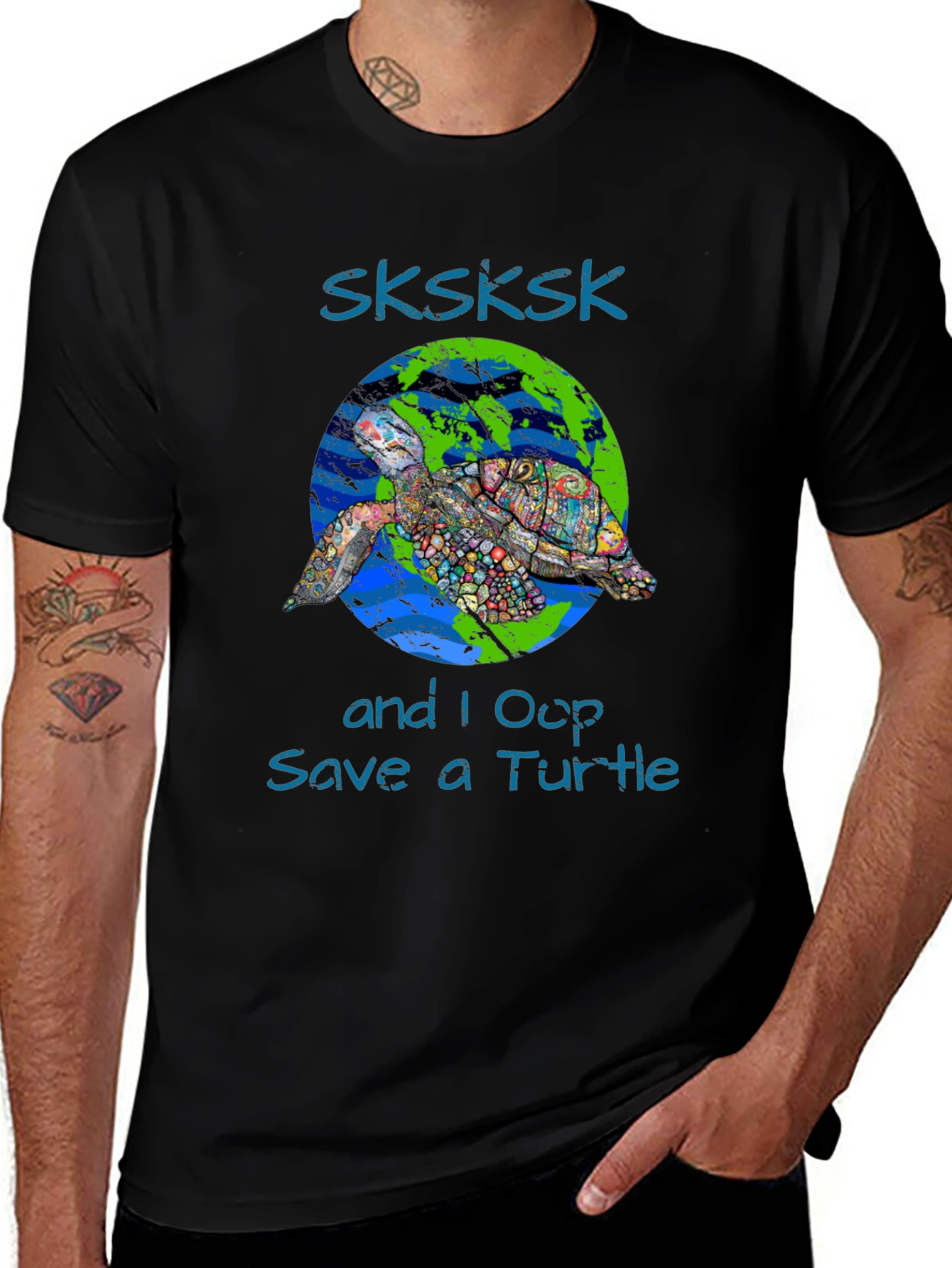 Save the Turtle Graphic T-Shirt - SKSKSK