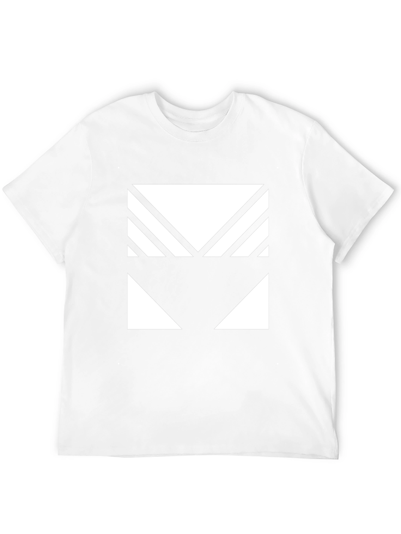 Geometric Graphic Tee - Modern Black T-Shirt