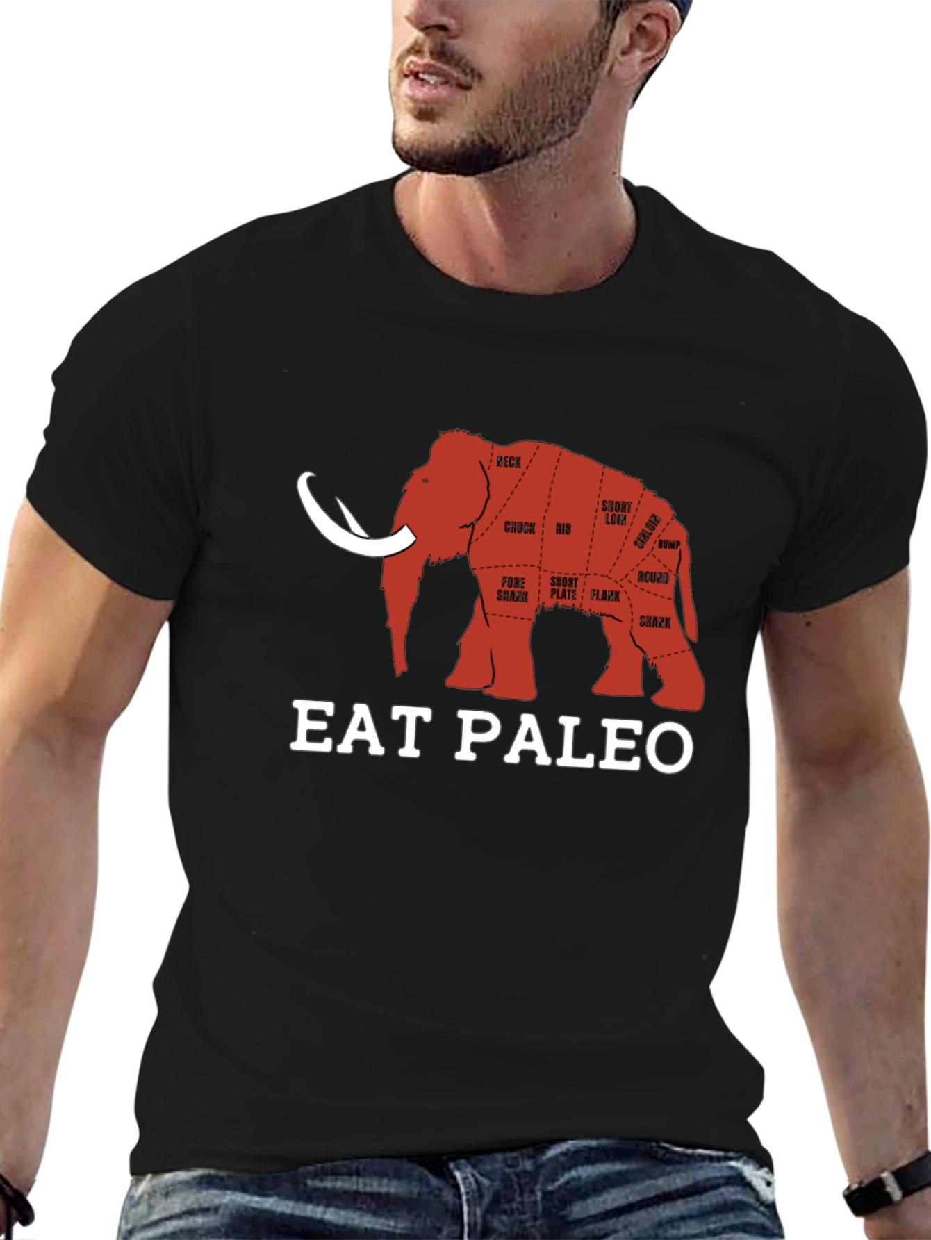 Eat Paleo Mammoth Meat Cuts T-Shirt
