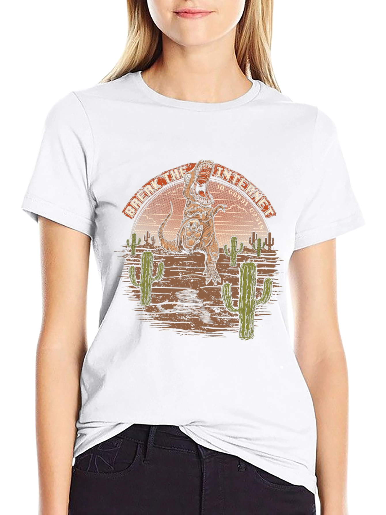 Break the Internet T-Rex Graphic Tee