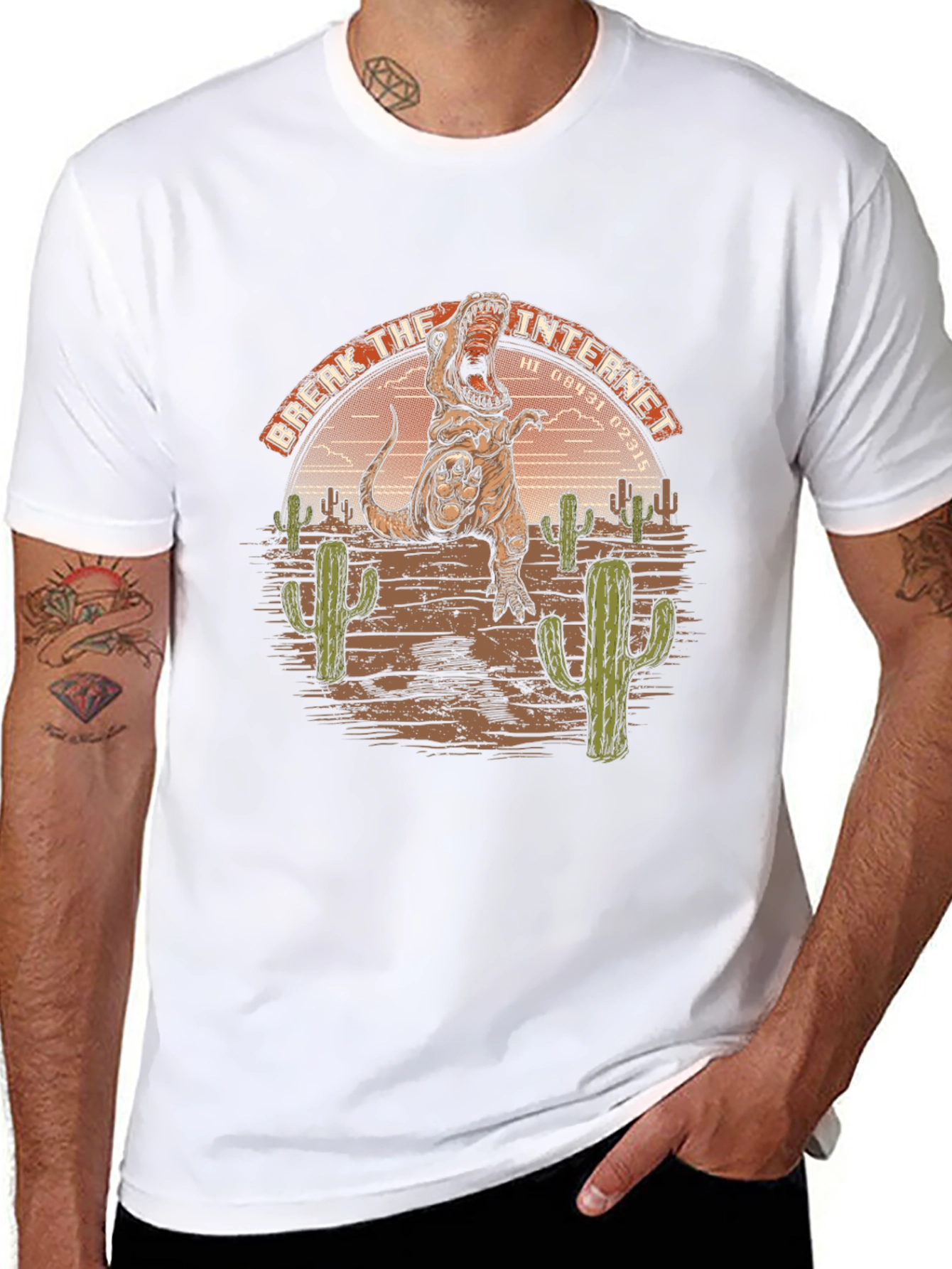 Break the Internet T-Rex Graphic Tee