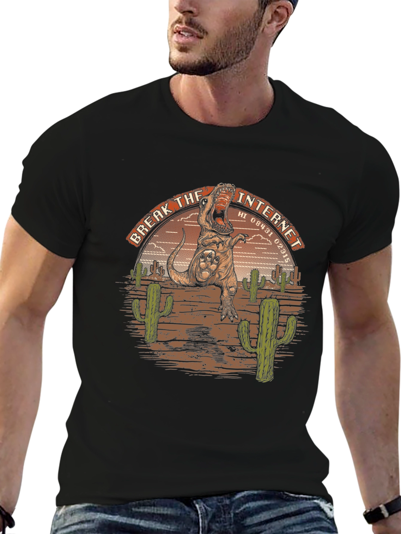 Break the Internet T-Rex Graphic Tee