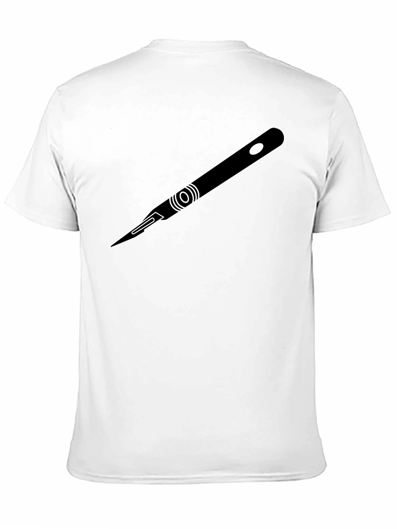 Surgical Scalpel Graphic Tee - Black Cotton Comfort