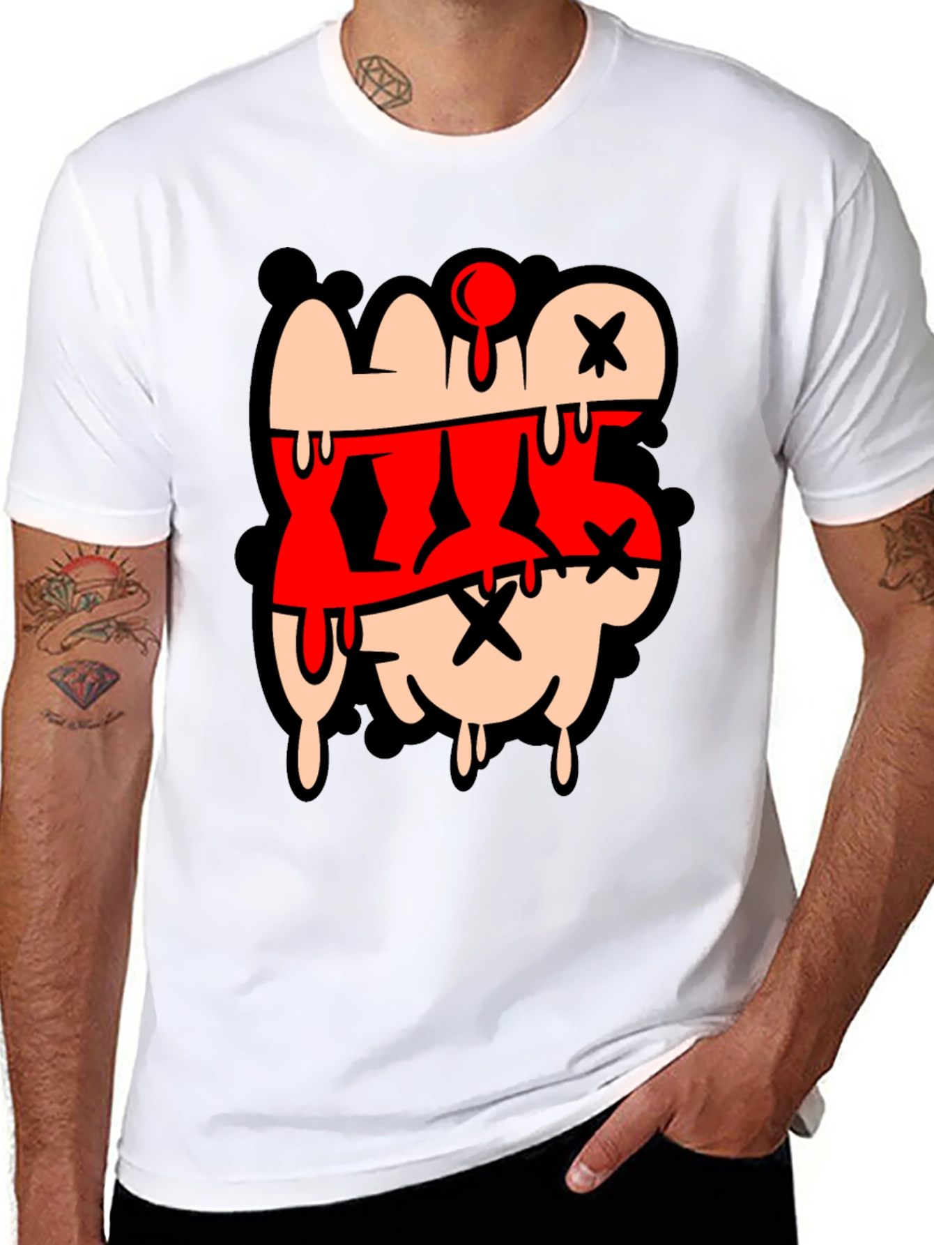 XXX Graphic T-Shirt - Black Crew Neck Tee