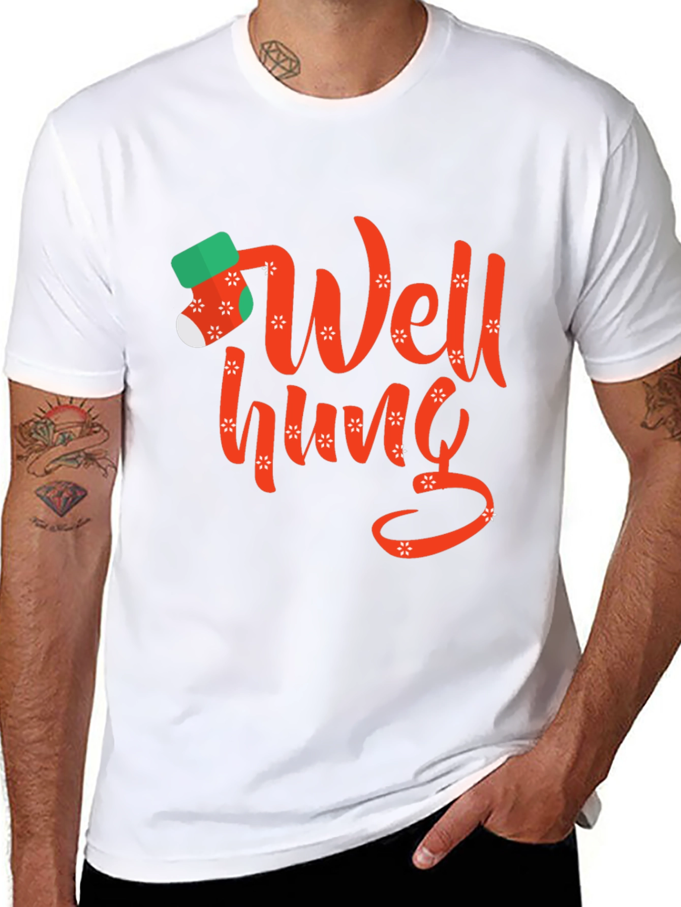 Well Hung Christmas T-Shirt
