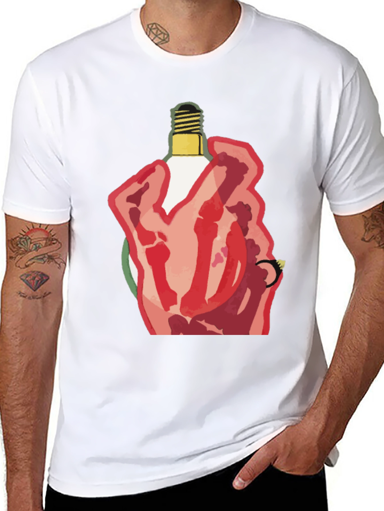 Hand Holding Light Bulb T-Shirt