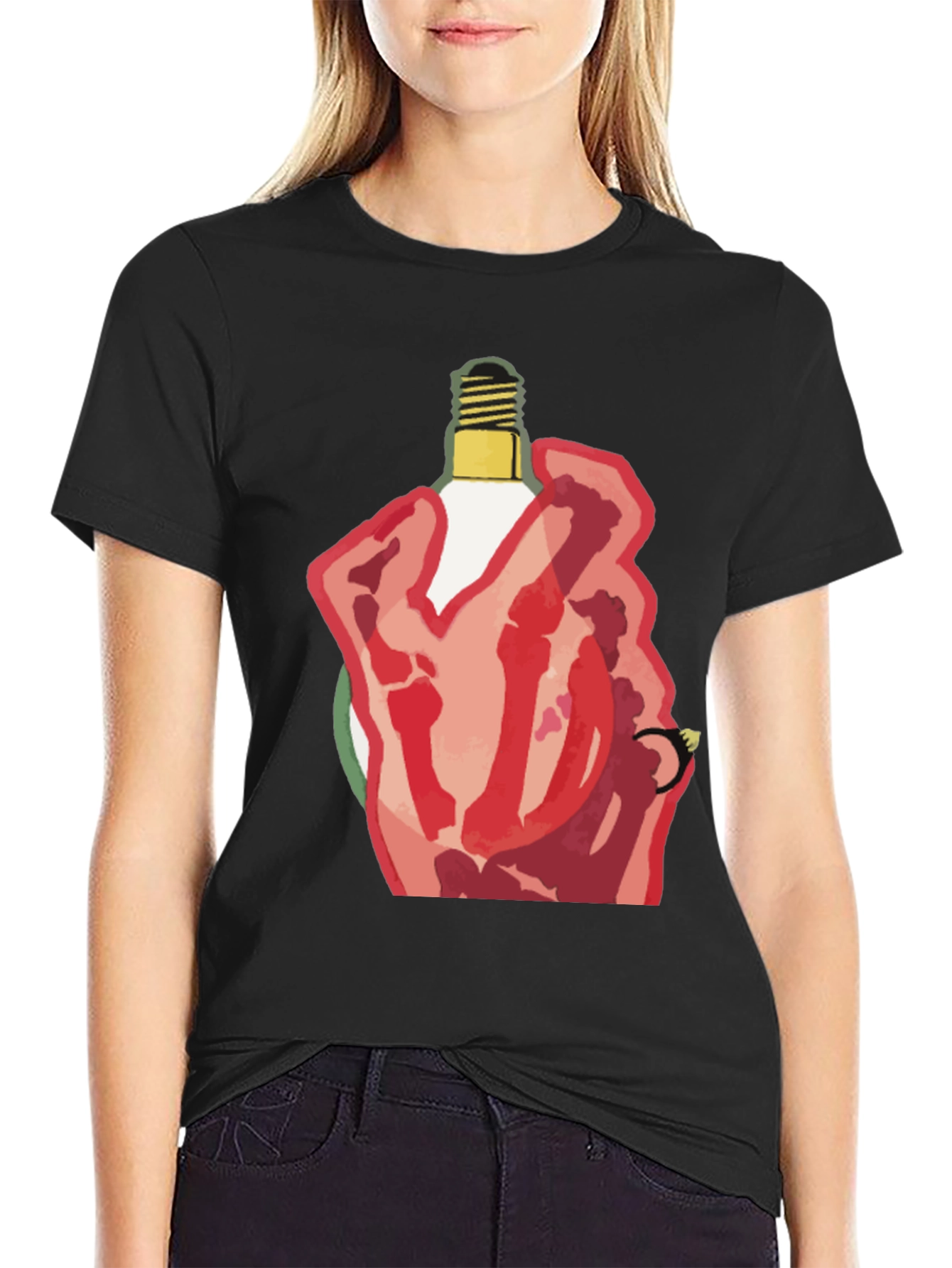 Hand Holding Light Bulb T-Shirt