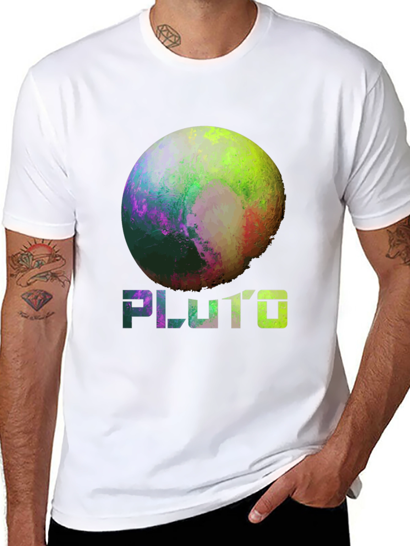 Pluto Planet Graphic Tee - Space Lover T-Shirt