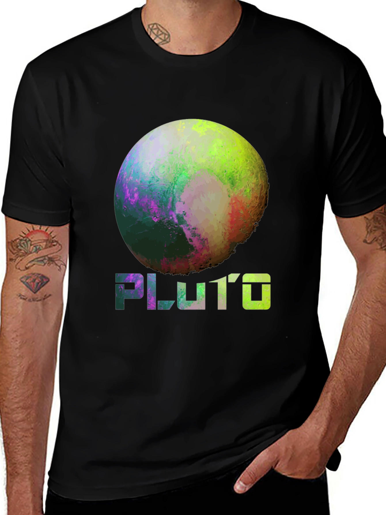 Pluto Planet Graphic Tee - Space Lover T-Shirt