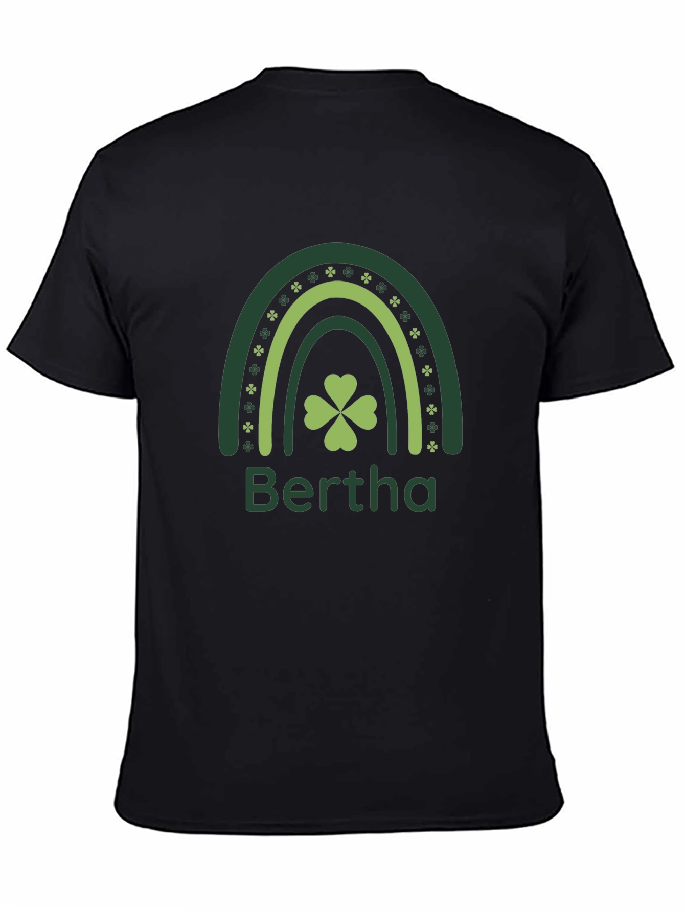 Bertha St. Patricks Day Shamrock Rainbow T-Shirt