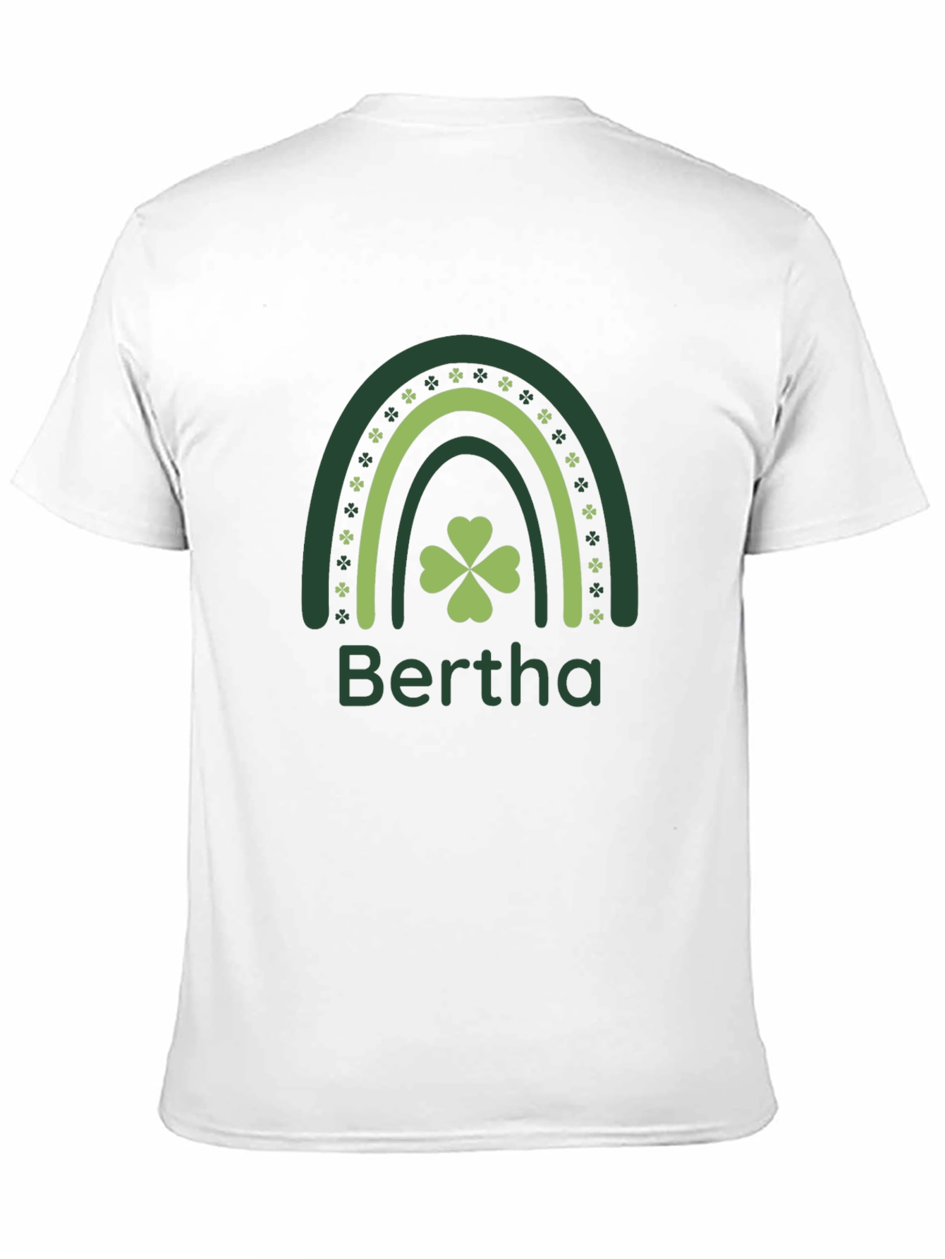 Bertha St. Patricks Day Shamrock Rainbow T-Shirt