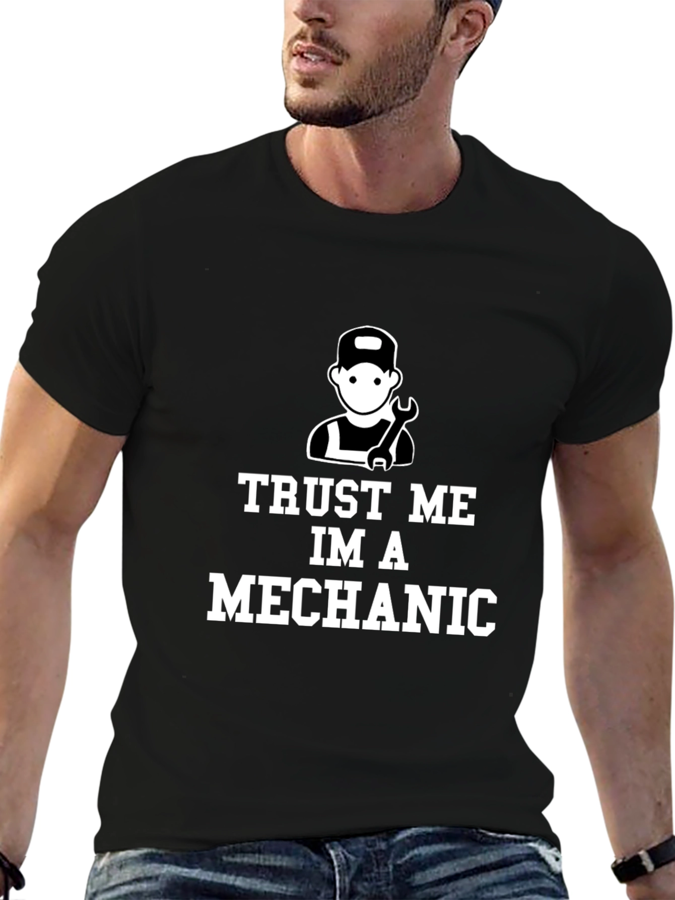 Trust Me Im A Mechanic Black T-Shirt