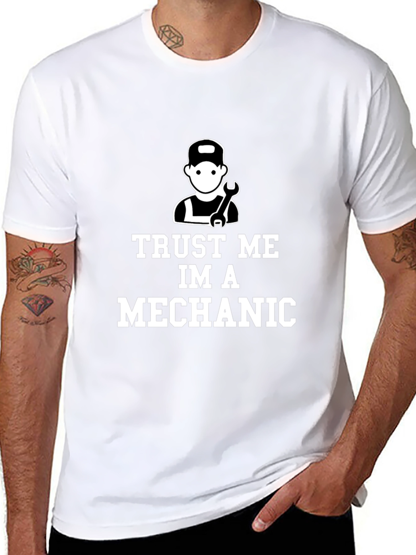 Trust Me Im A Mechanic Black T-Shirt