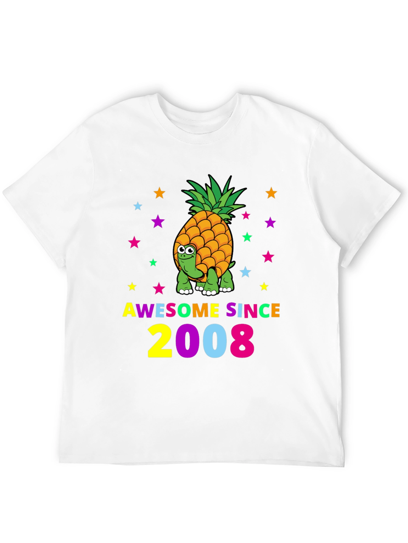 Awesome Since 2008 Turtle-Pineapple Graphic Tee