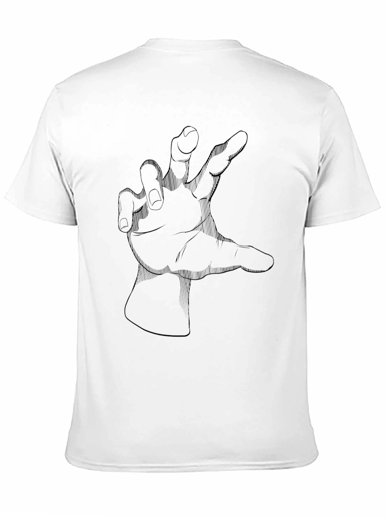 Black Graphic Tee - Hand Design