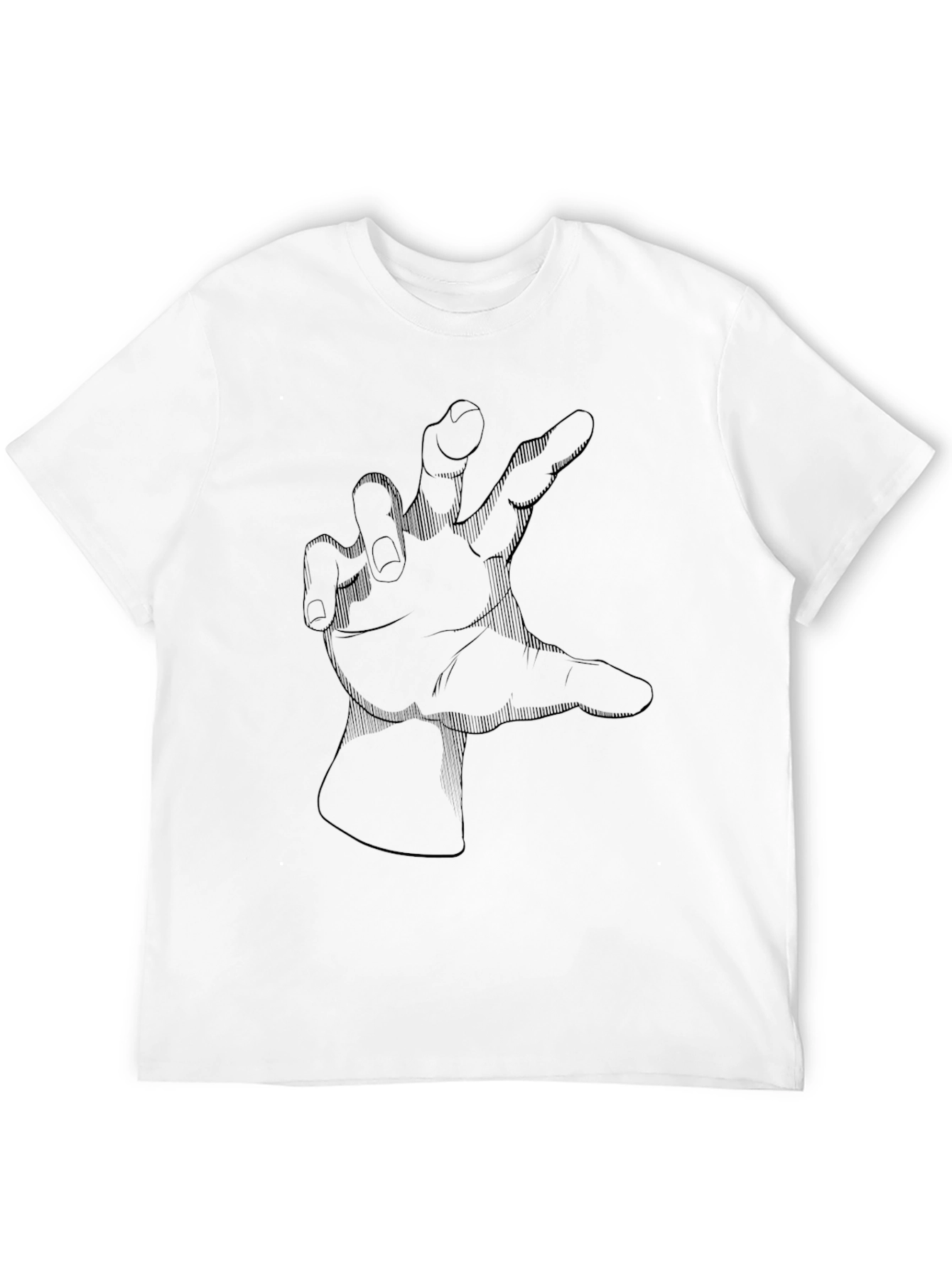 Black Graphic Tee - Hand Design