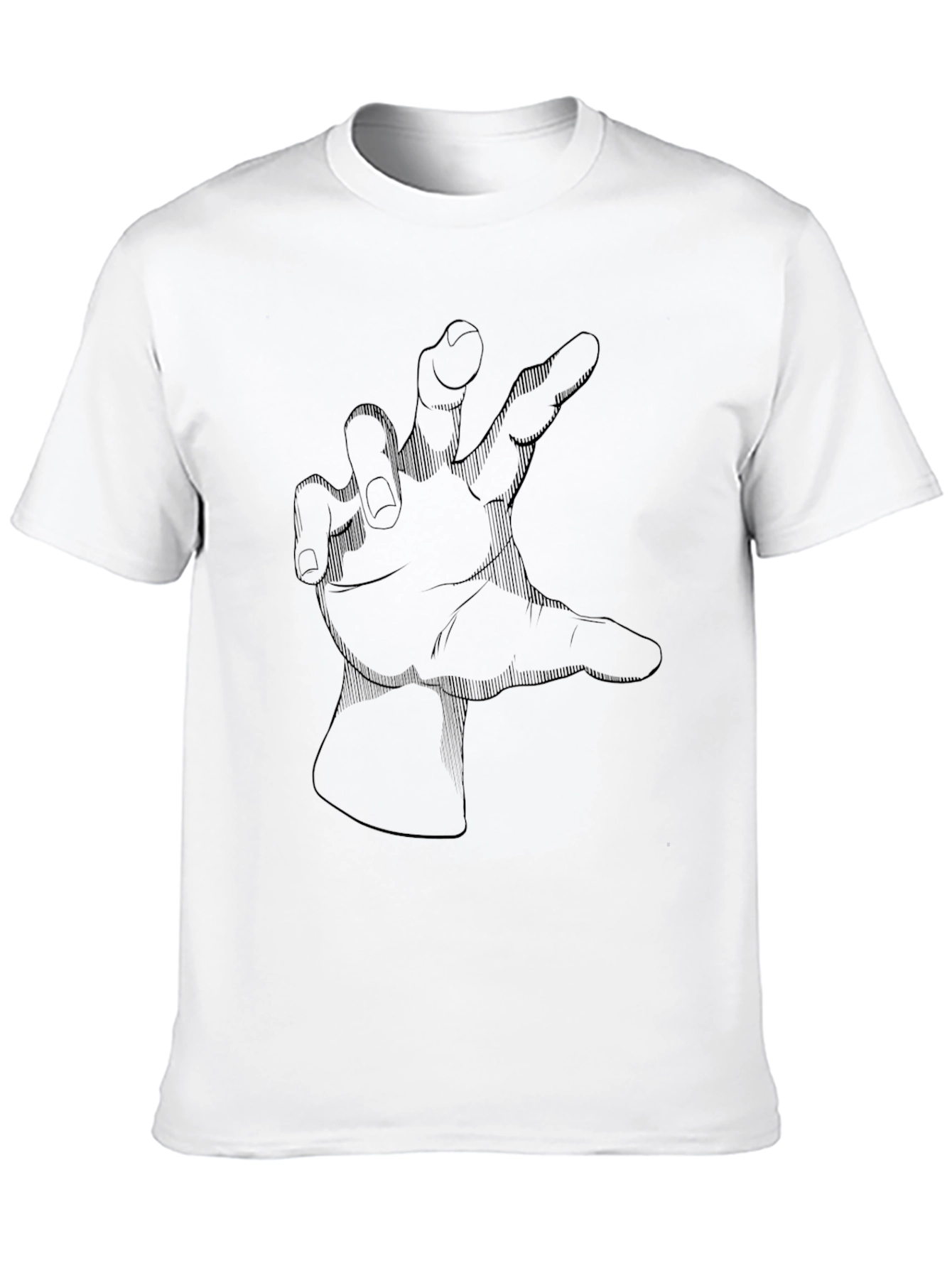 Black Graphic Tee - Hand Design