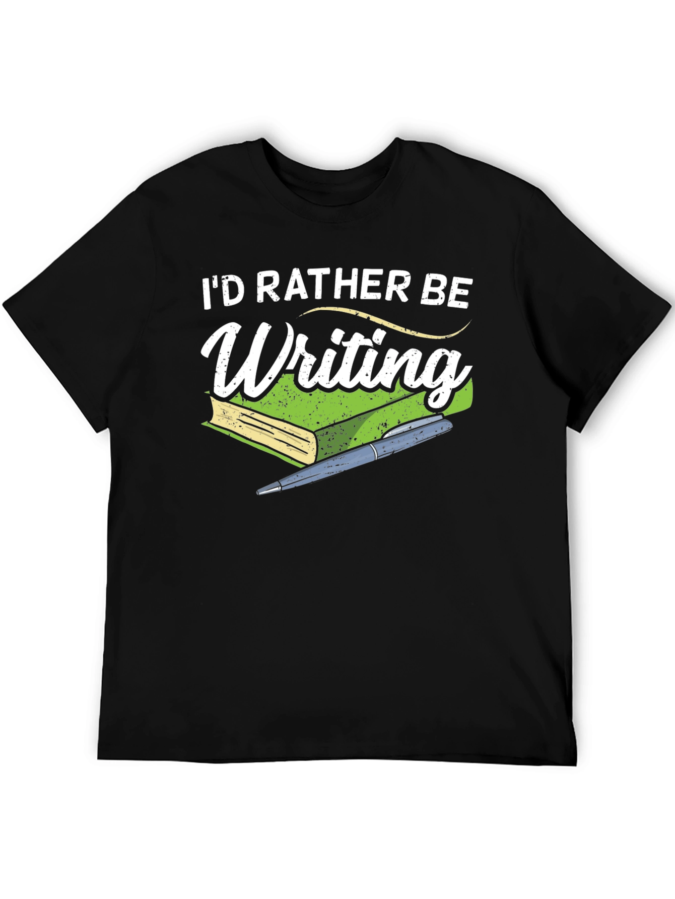Id Rather Be Writing T-Shirt - Book Lover Tee