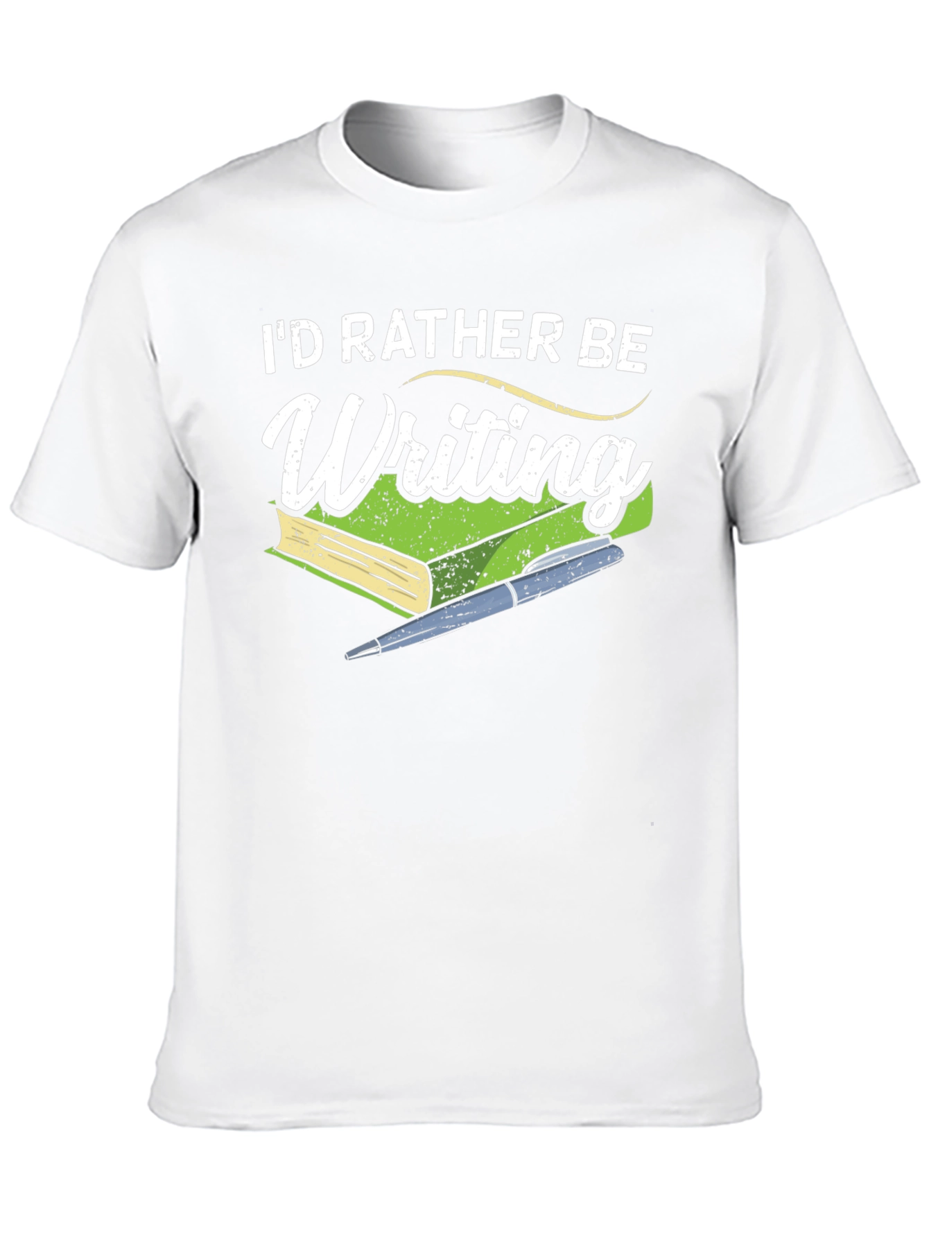 Id Rather Be Writing T-Shirt - Book Lover Tee