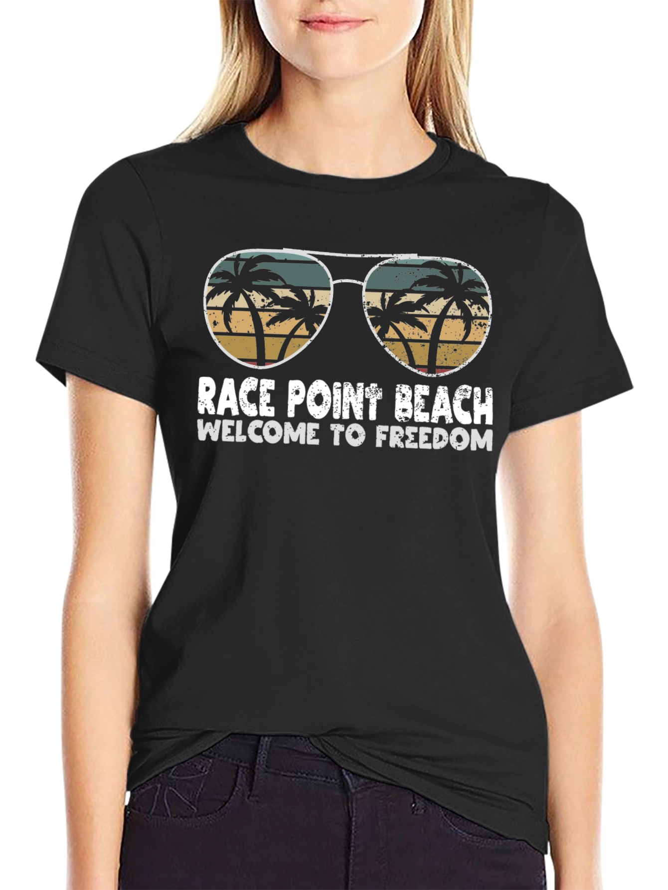 Race Point Beach T-Shirt: Welcome to Freedom