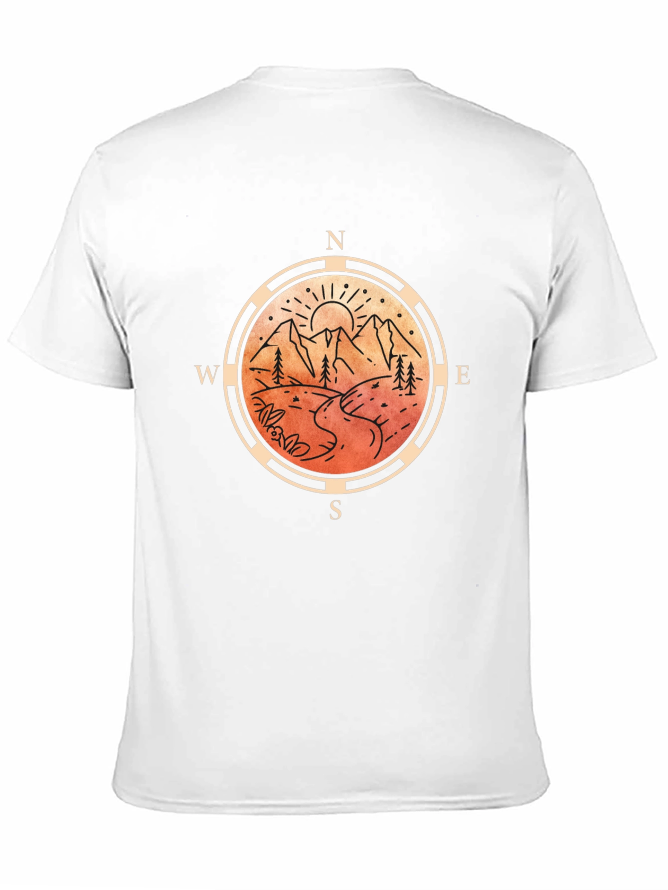 Mountain Compass Graphic Tee - Adventure Awaits!
