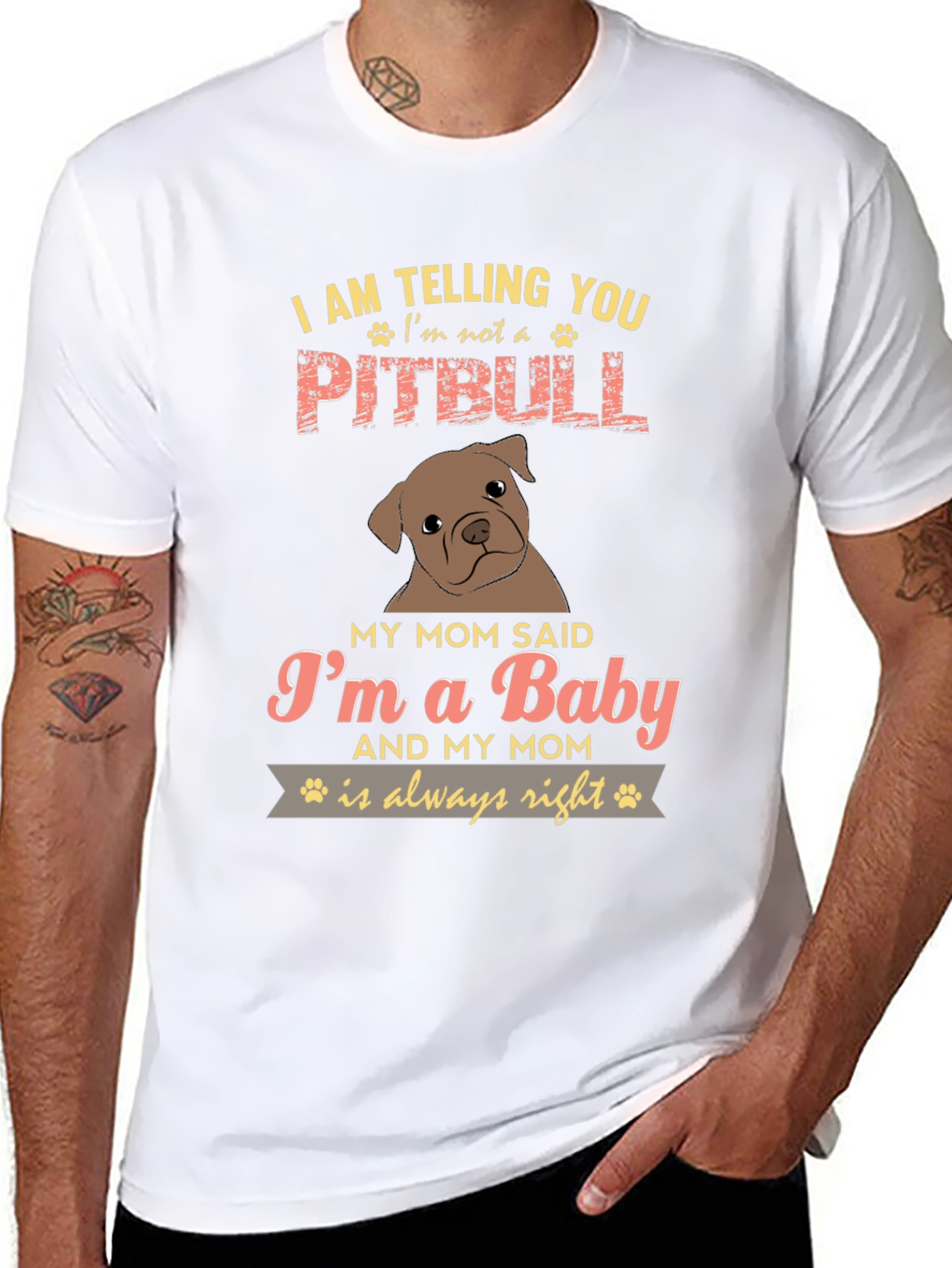 Im Not A Pitbull Baby Graphic Tee