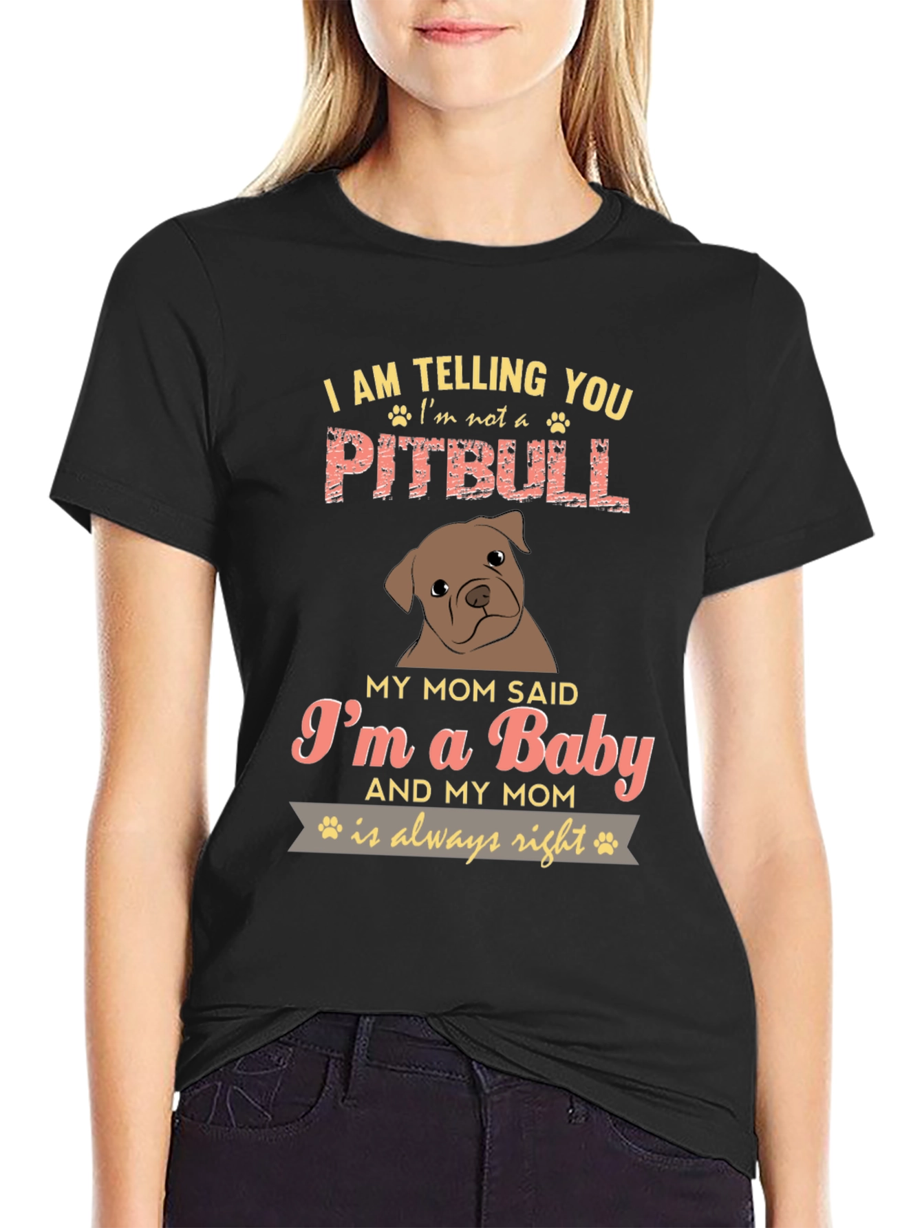 Im Not A Pitbull Baby Graphic Tee