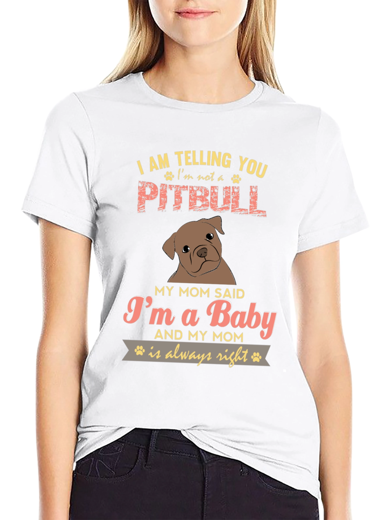 Im Not A Pitbull Baby Graphic Tee
