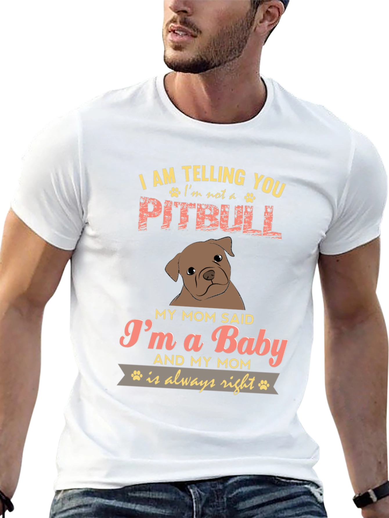 Im Not A Pitbull Baby Graphic Tee