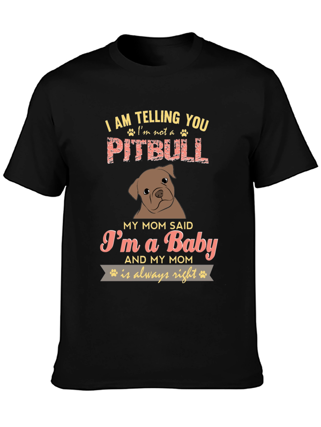 Im Not A Pitbull Baby Graphic Tee