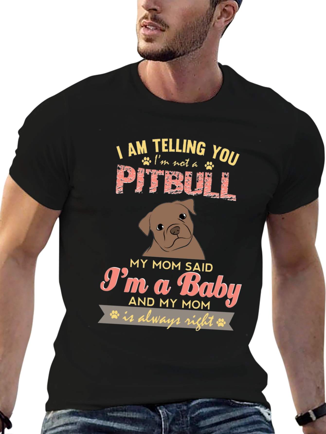 Im Not A Pitbull Baby Graphic Tee
