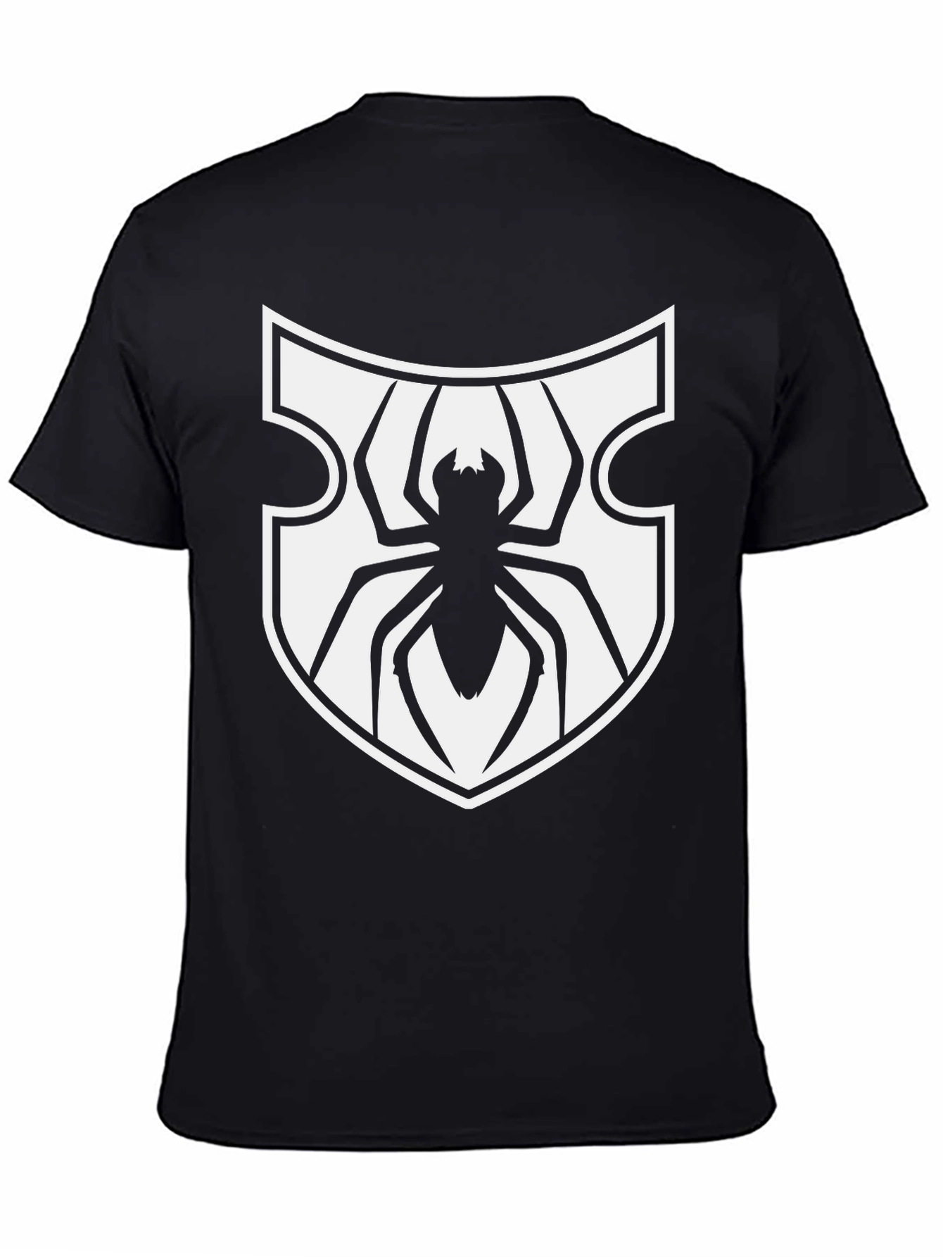 Spider Shield Graphic Tee - Black Cotton Blend