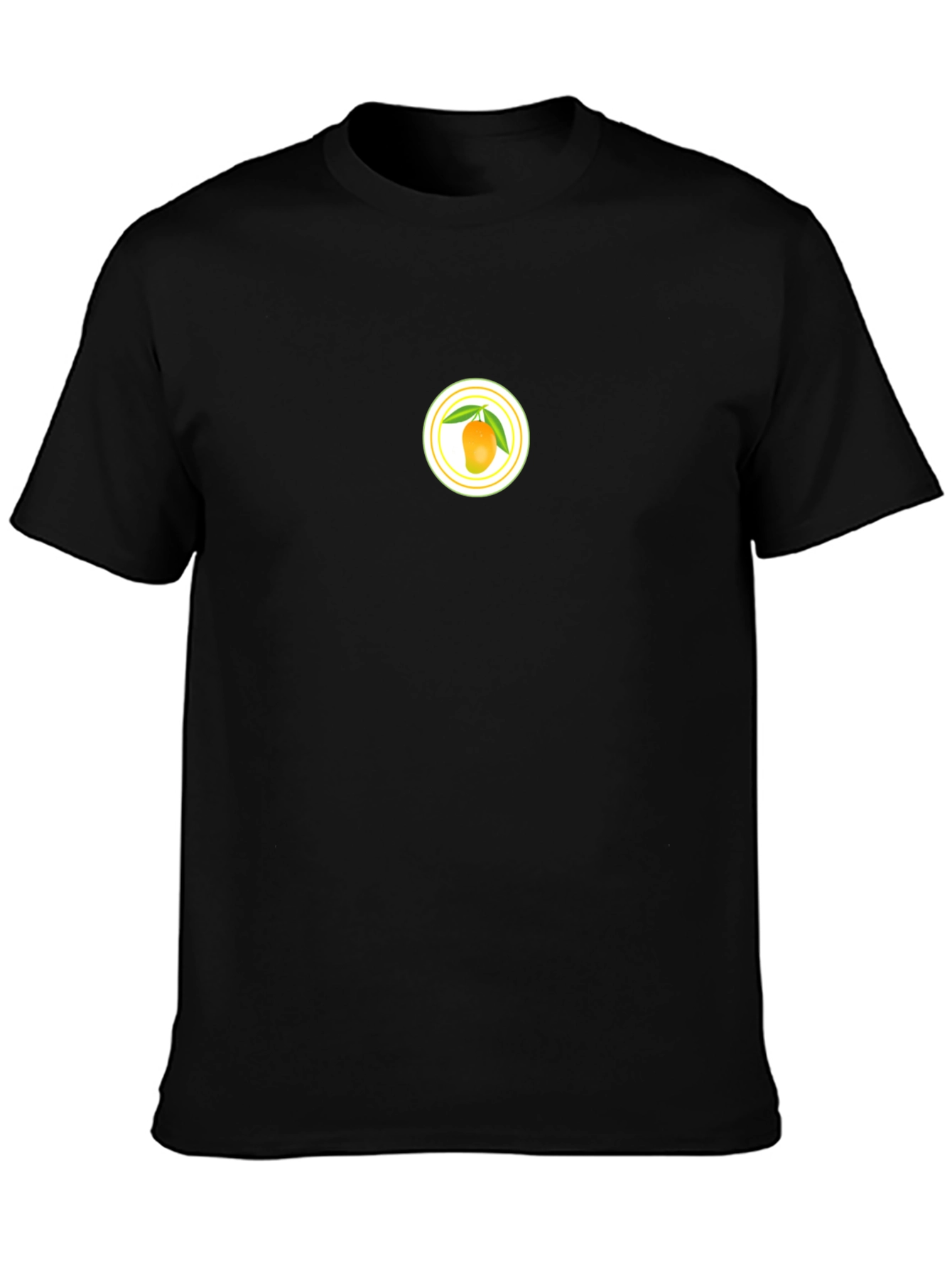 Mango Graphic Tee - Casual Black T-Shirt