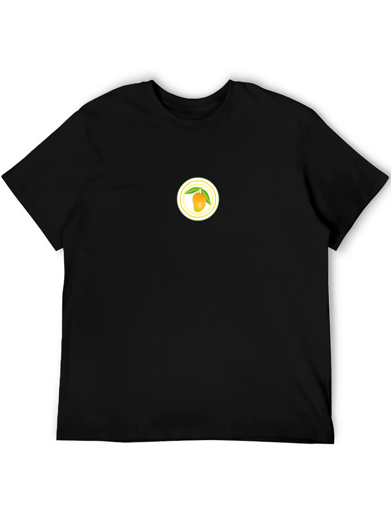 Mango Graphic Tee - Casual Black T-Shirt