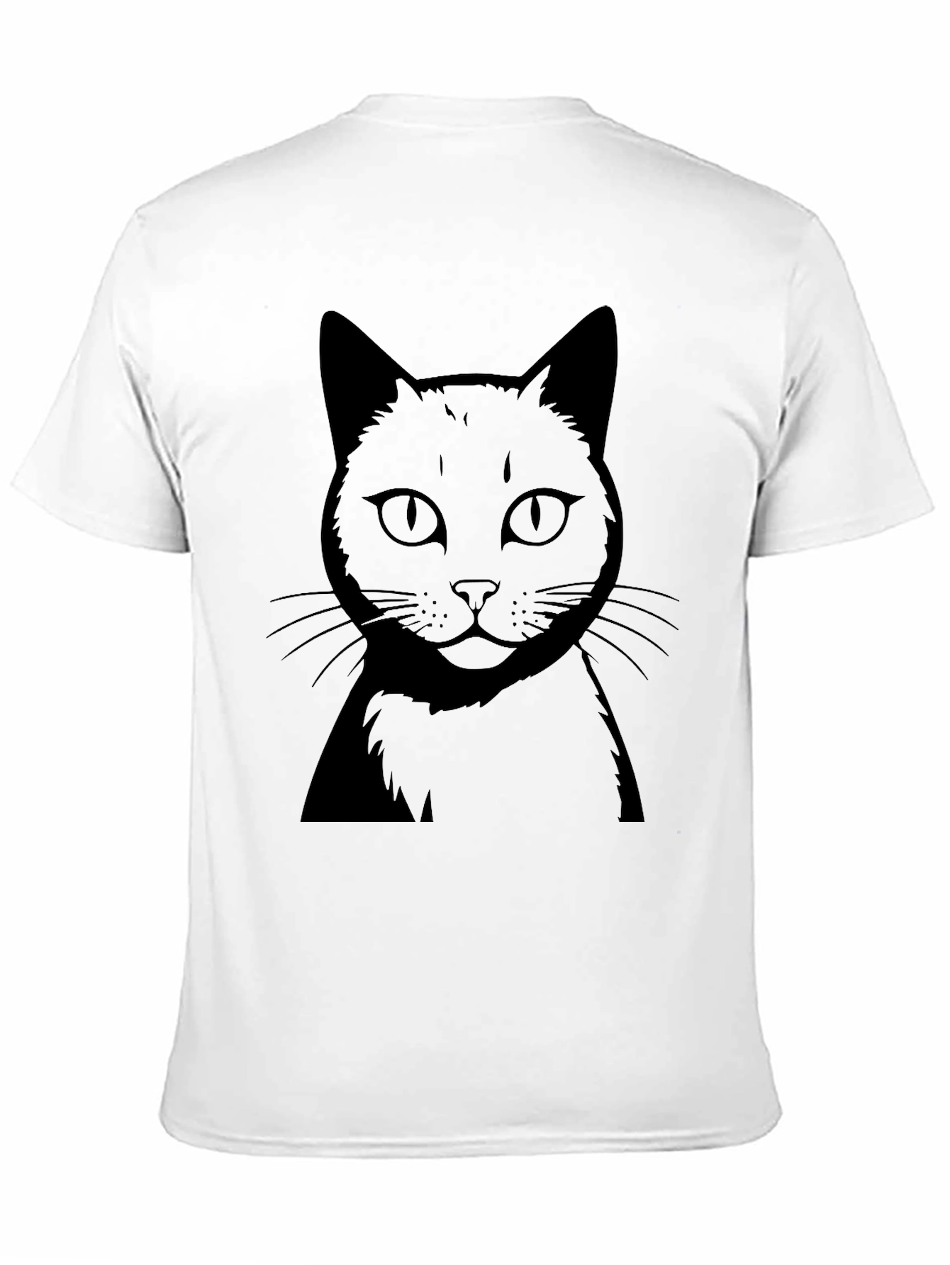 Black Cat Graphic T-Shirt - Mens Crew Neck Tee