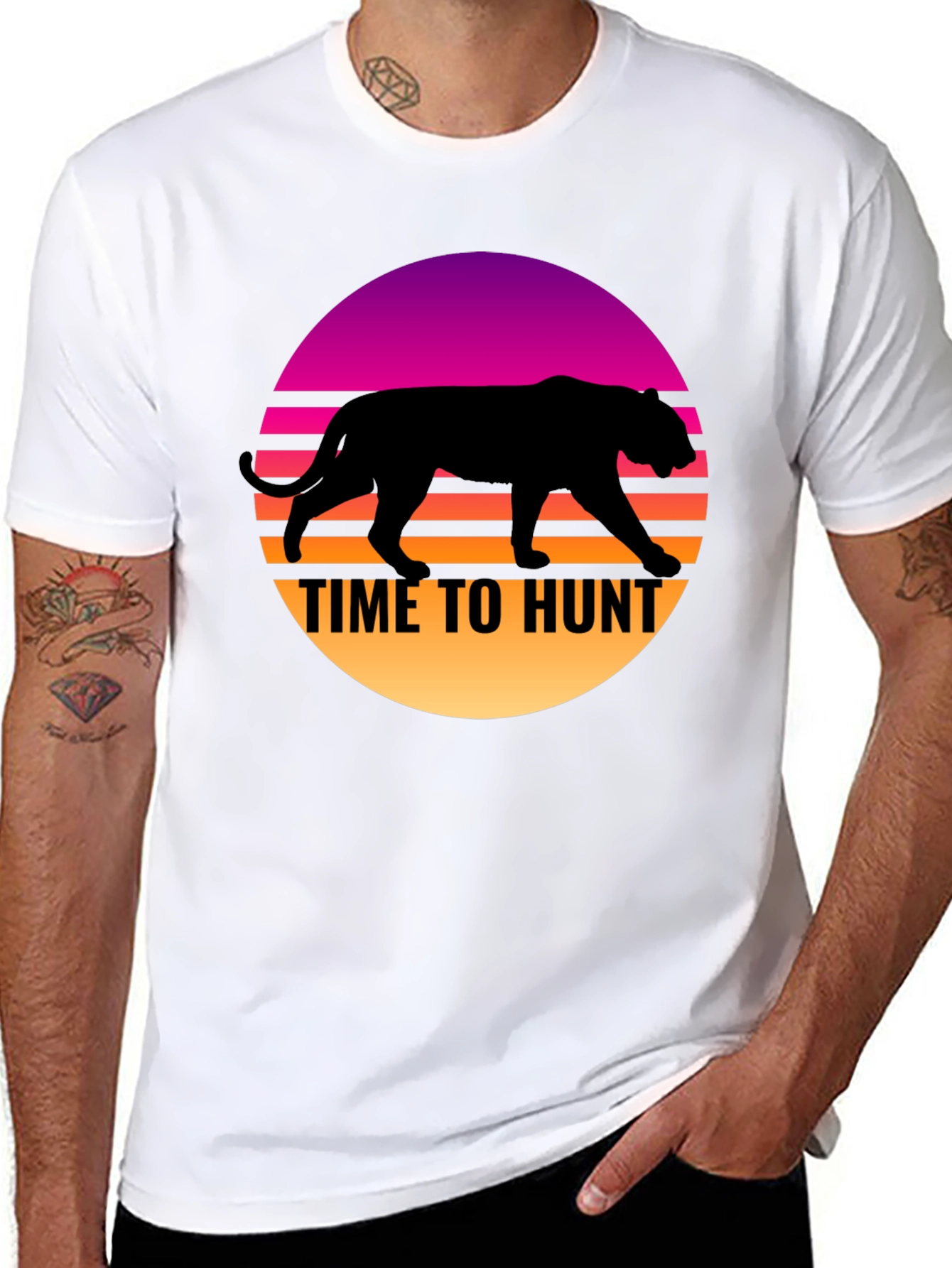 Time to Hunt Retro Graphic T-Shirt