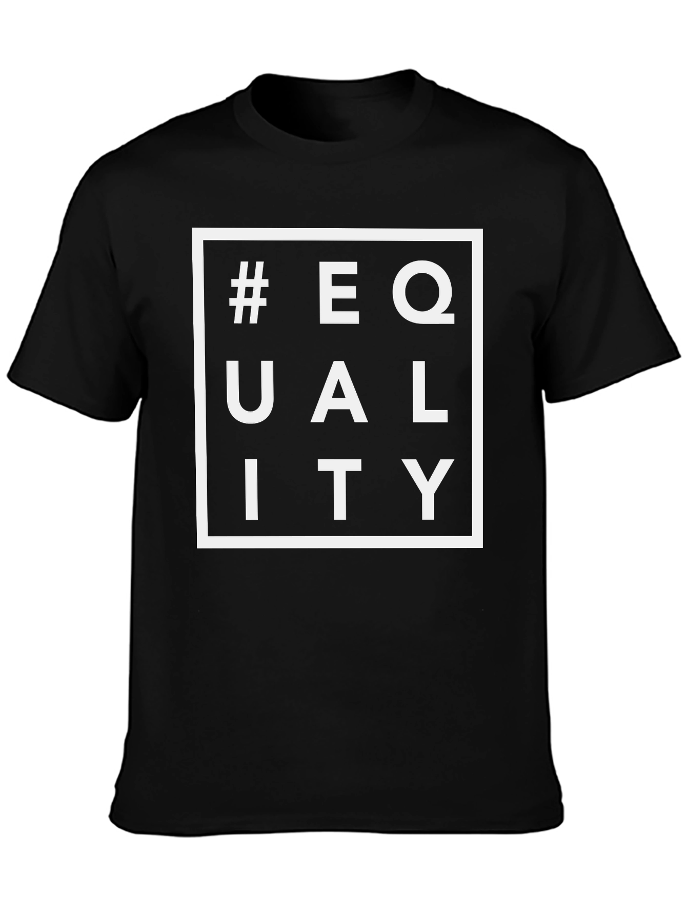 Equality T-Shirt - Black Crew Neck Tee