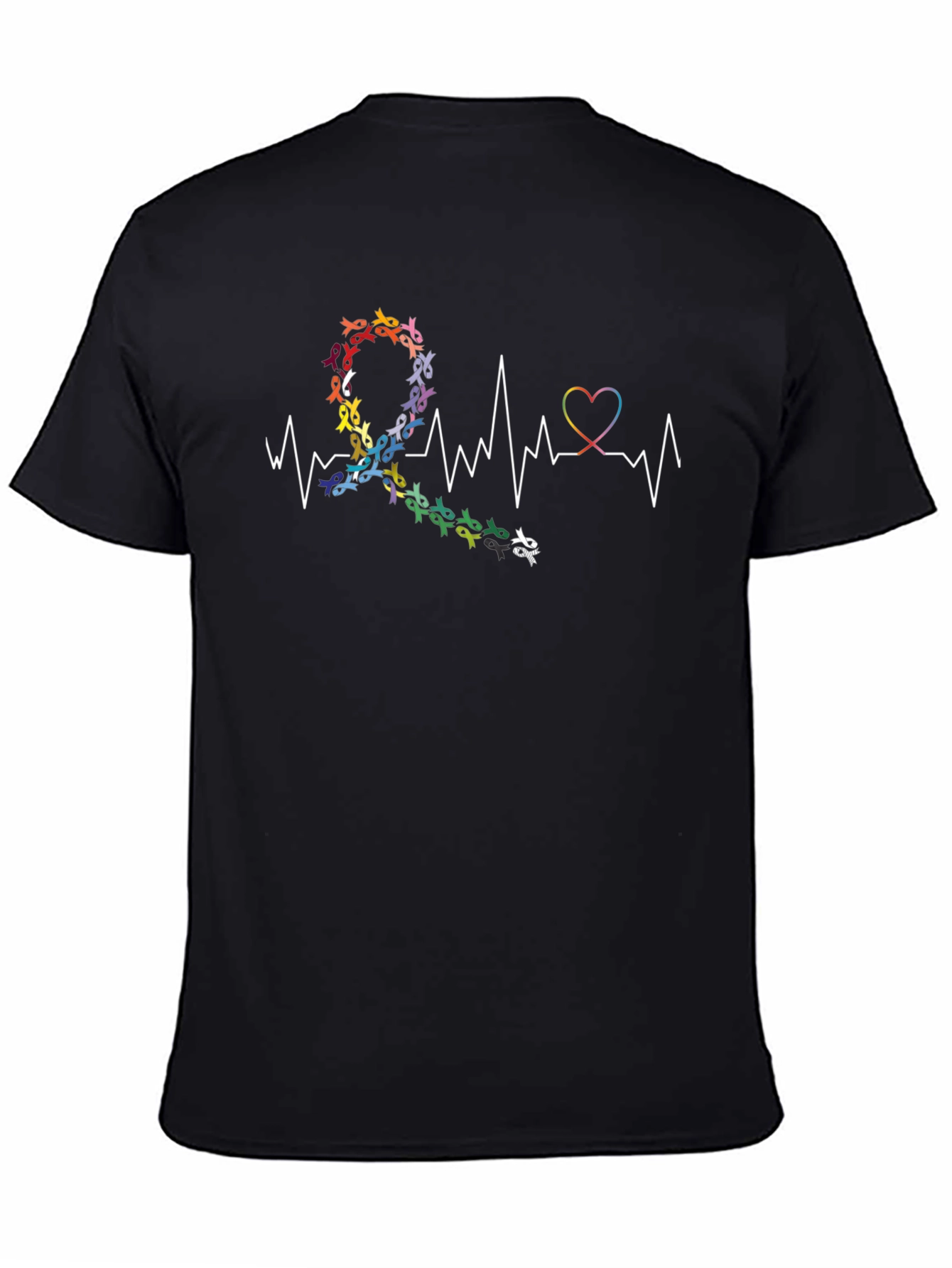 Autism Awareness Ribbon Heartbeat T-Shirt