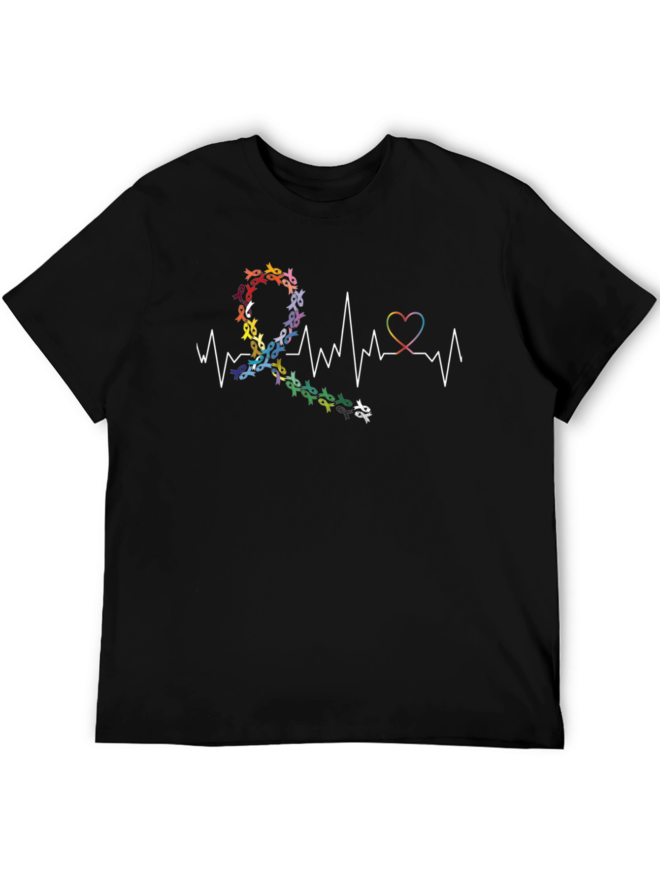 Autism Awareness Ribbon Heartbeat T-Shirt