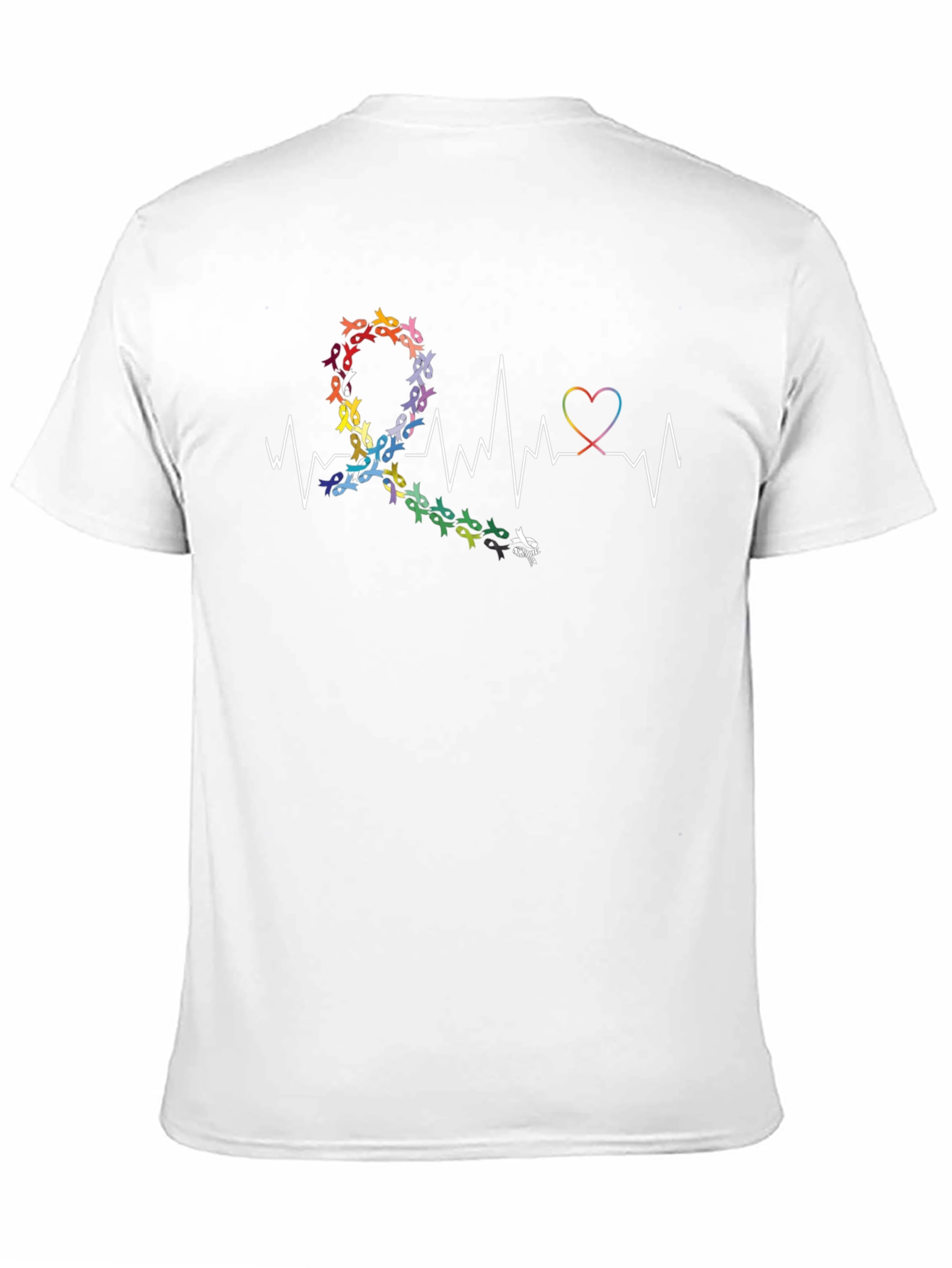 Autism Awareness Ribbon Heartbeat T-Shirt