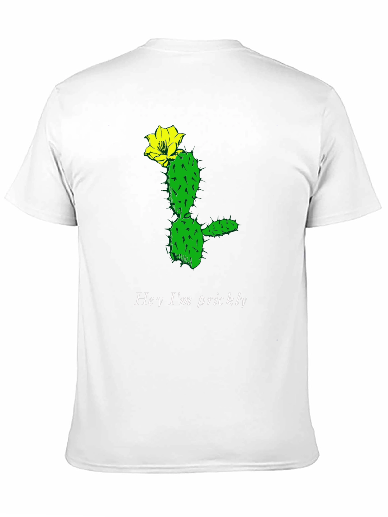 Prickly Cactus Graphic T-Shirt - Black