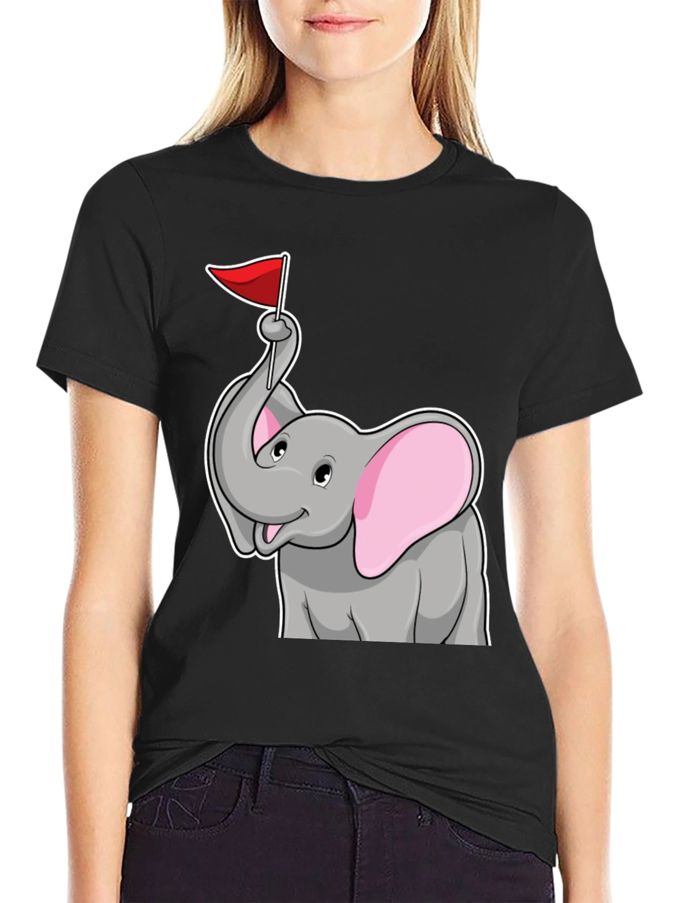 Elephant Flag Graphic Tee