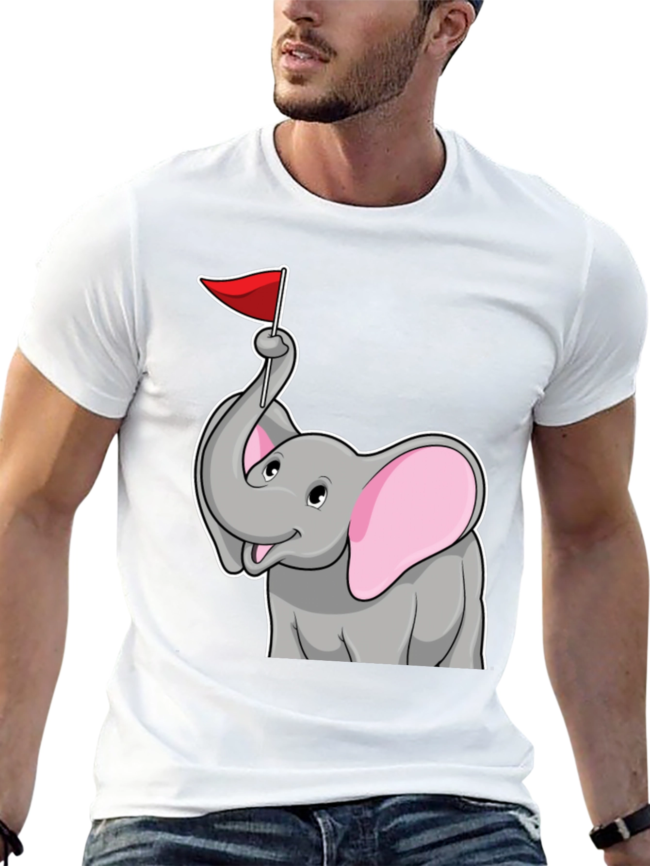 Elephant Flag Graphic Tee